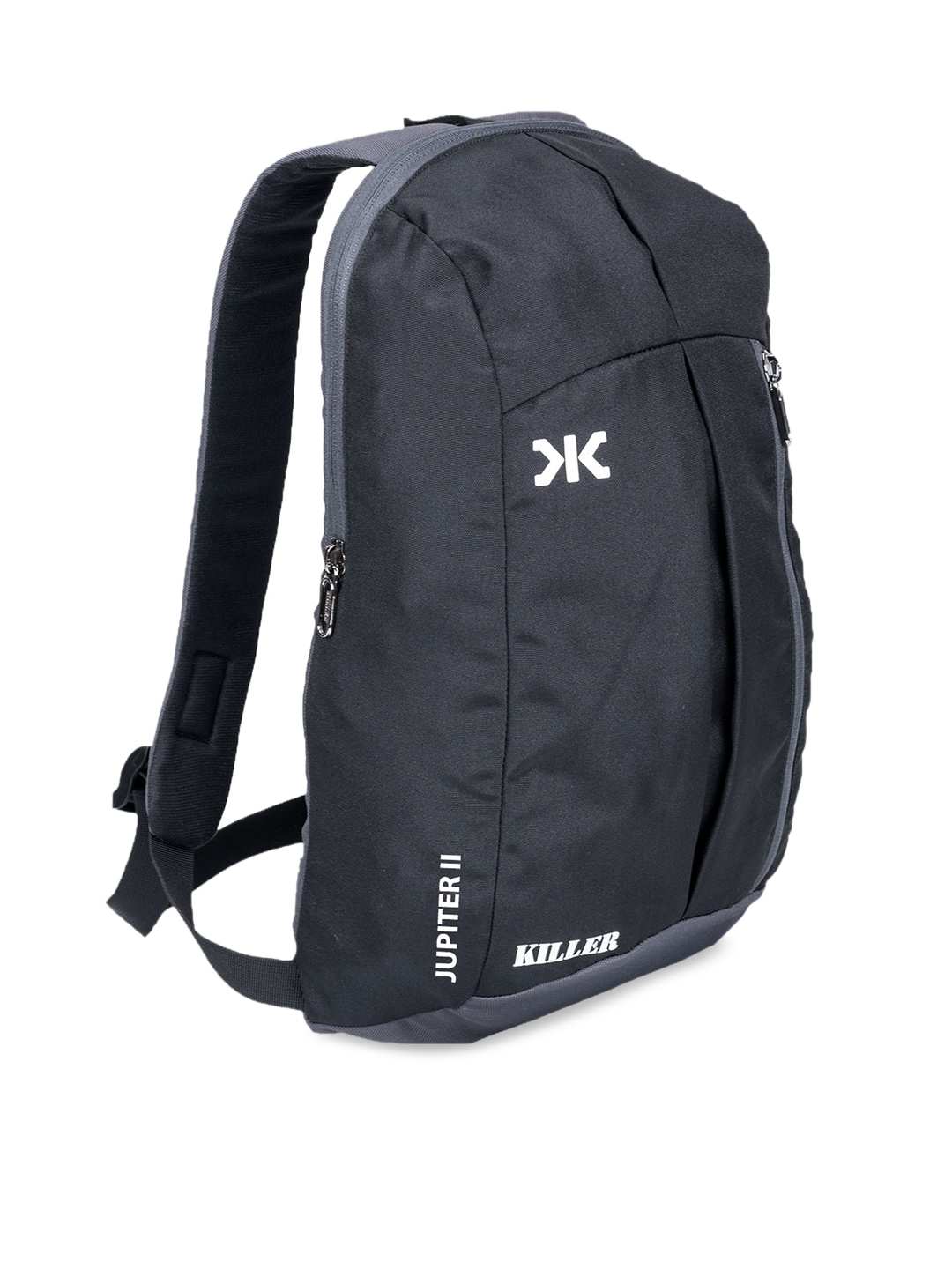 Killer Unisex Black & Grey Colourblocked Backpacks Price in India