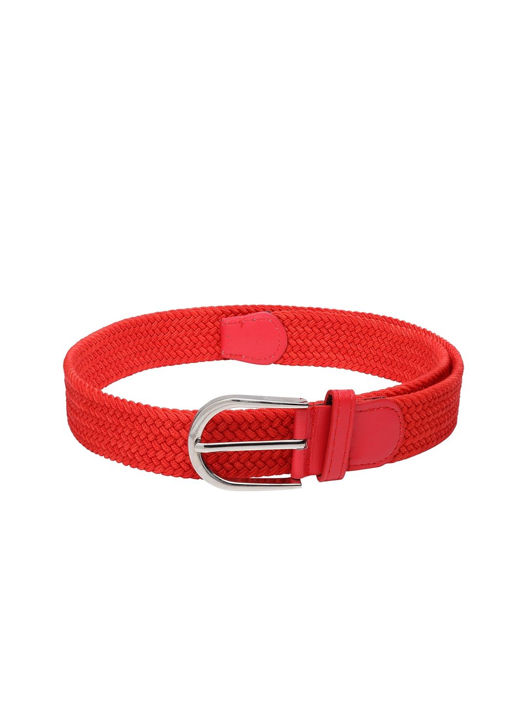 Apsis Women Red Braided Stretchable Belt Price in India