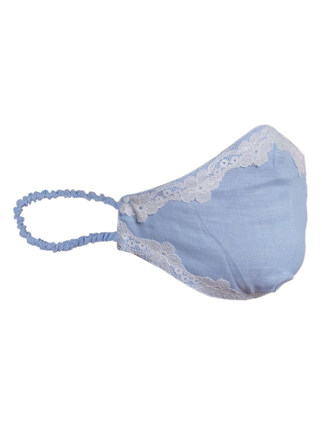 DIVA WALK EXCLUSIVE Women Blue 2-Ply Reusable Cloth Mask Price in India