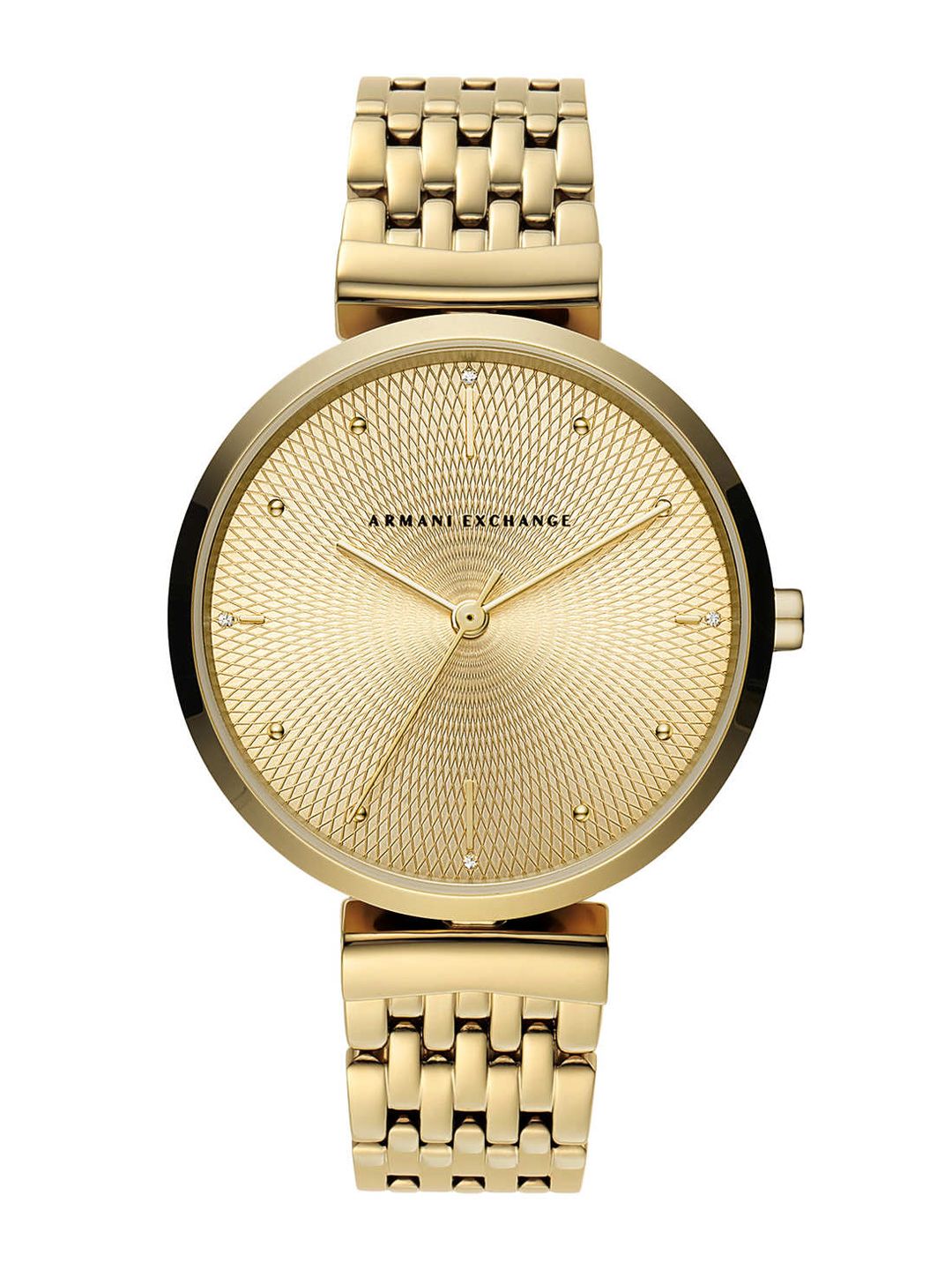 Armani Exchange Women Zoe Gold-Toned Analogue Watch AX5902 Price in India