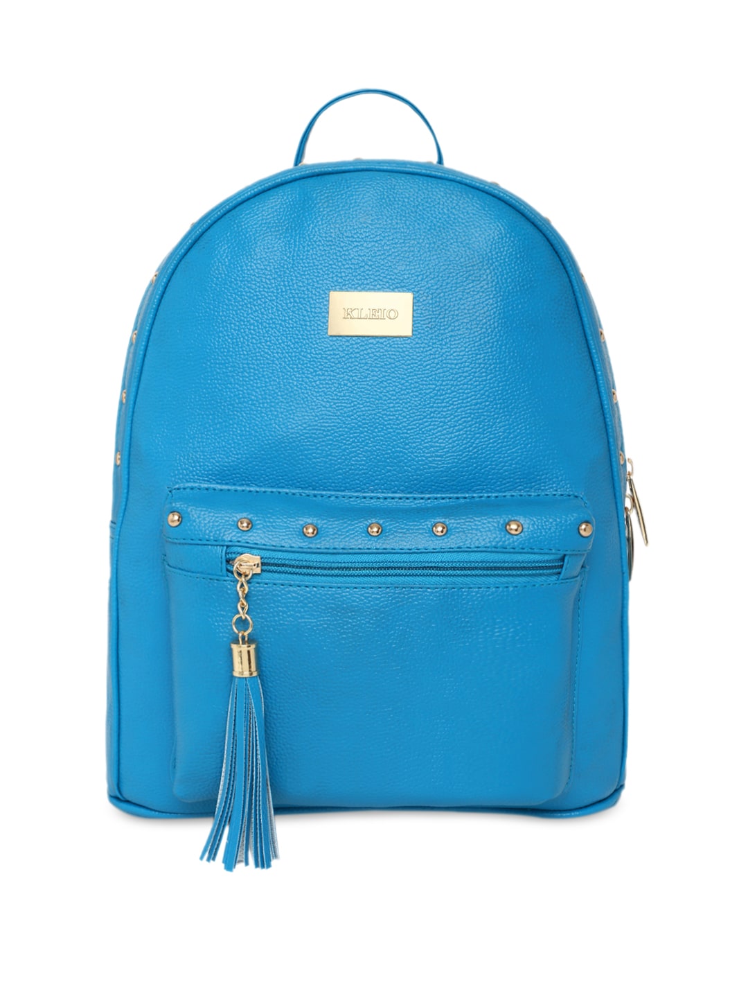 KLEIO Women Blue Textured Backpack Price in India