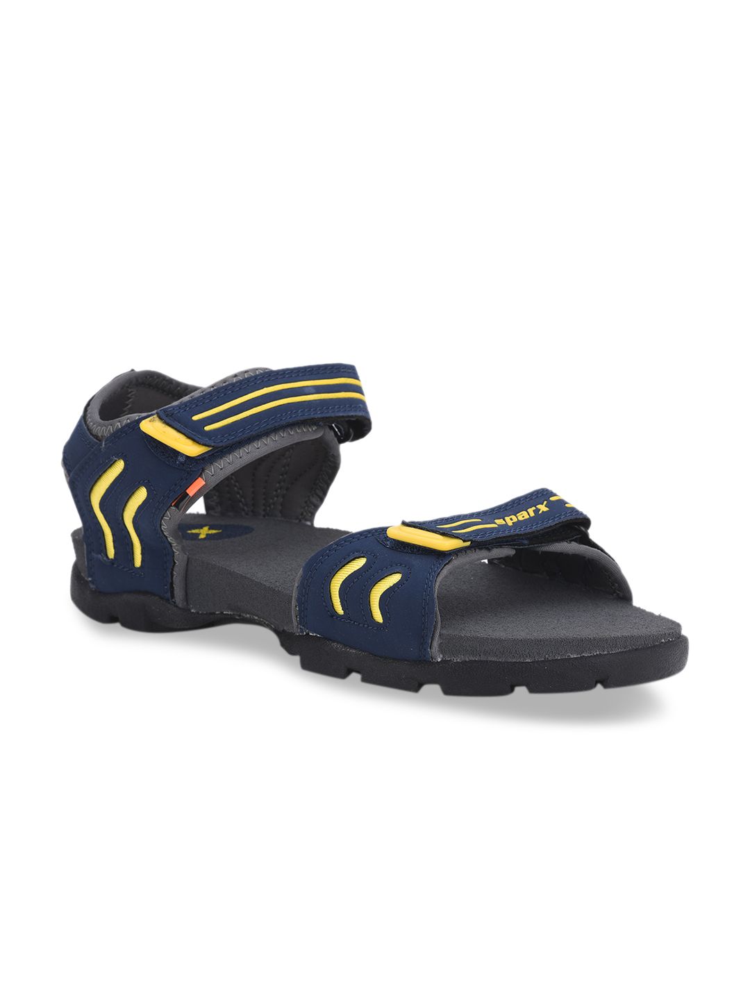 Sparx Men Navy Blue & Yellow SS-106 Sports Sandals