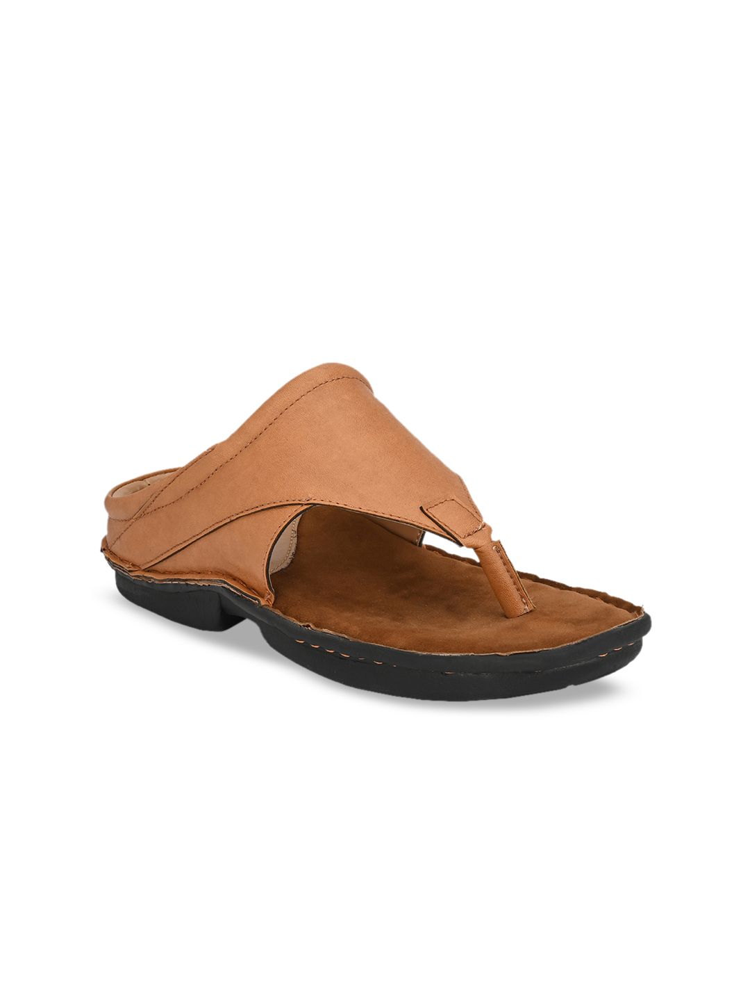 El Paso Men Tan Brown Sandals