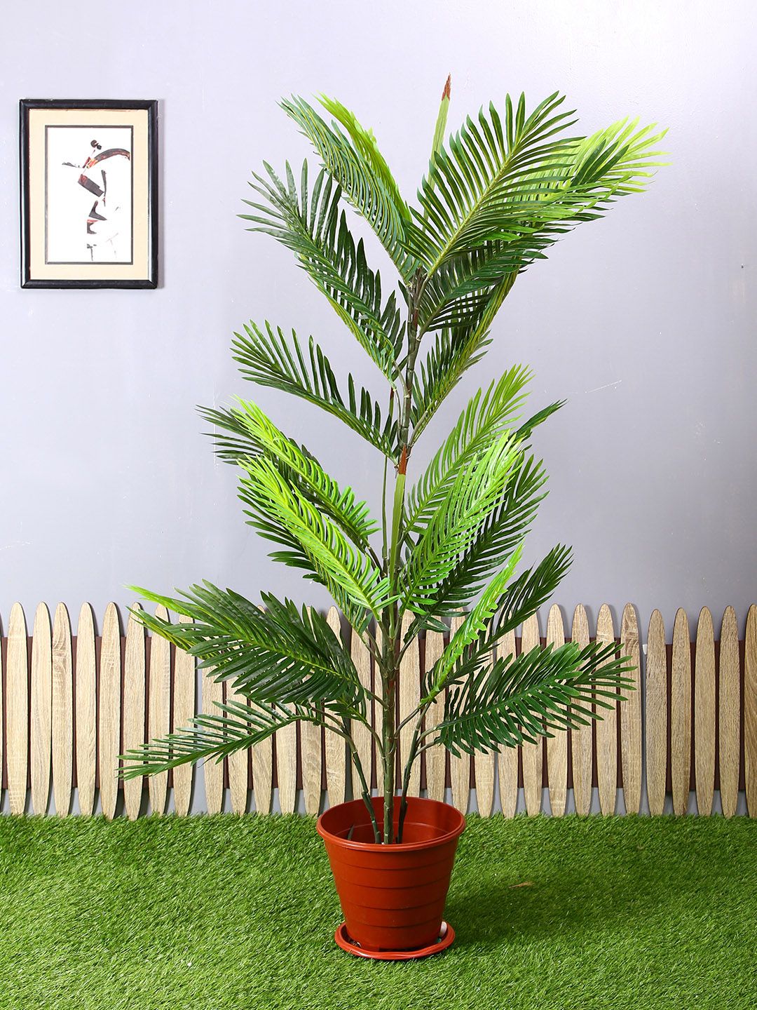 PolliNation Green Artificial Areca Plant Without Pot Price in India