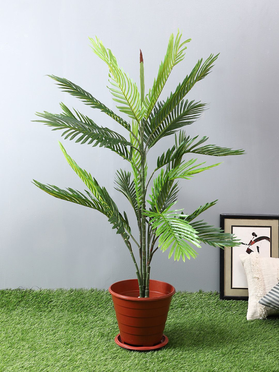 PolliNation Green Artificial Areca Palm Plant Price in India