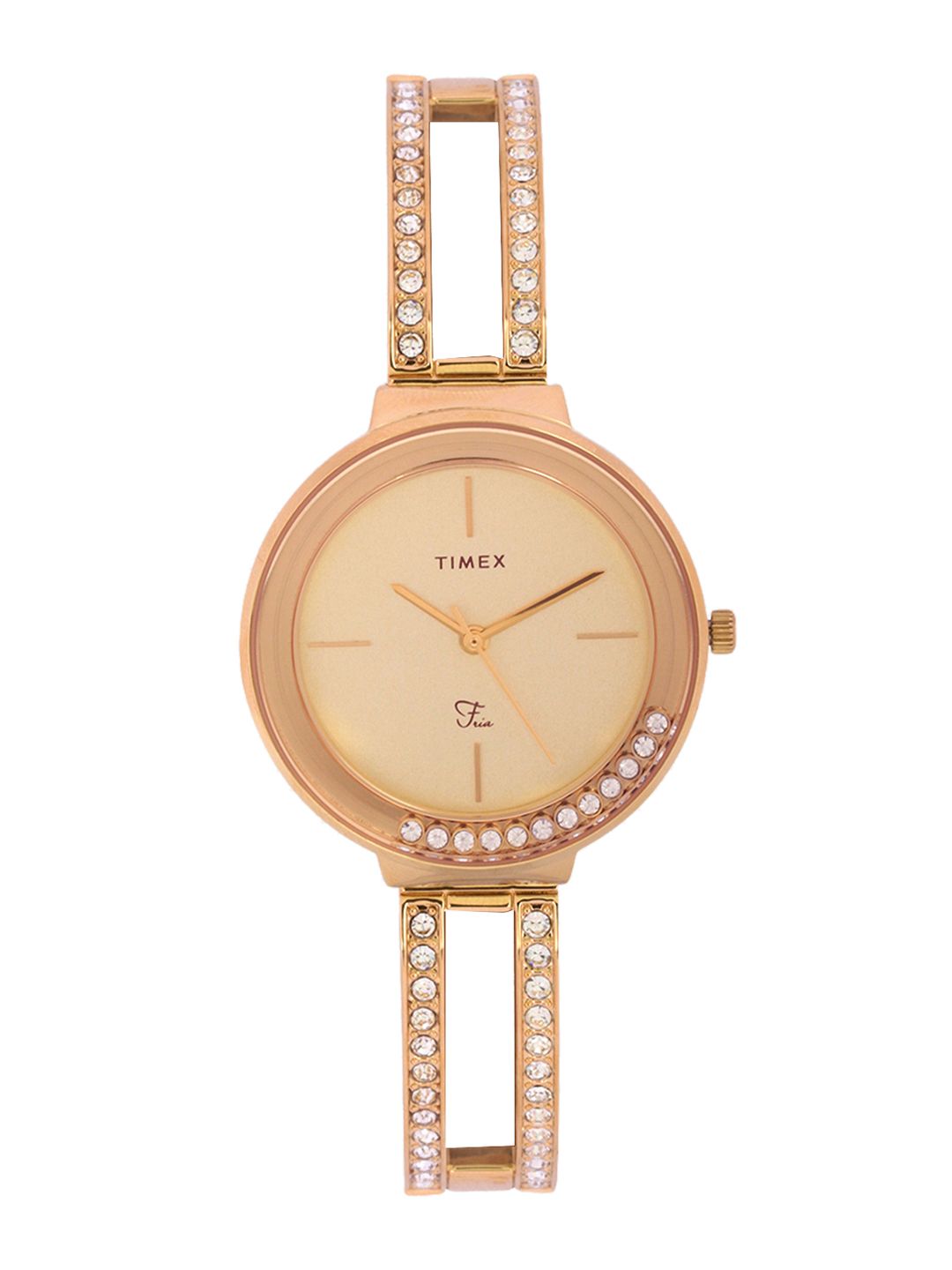 Timex Women Champagne Analogue Watch - TWEL13504 Price in India