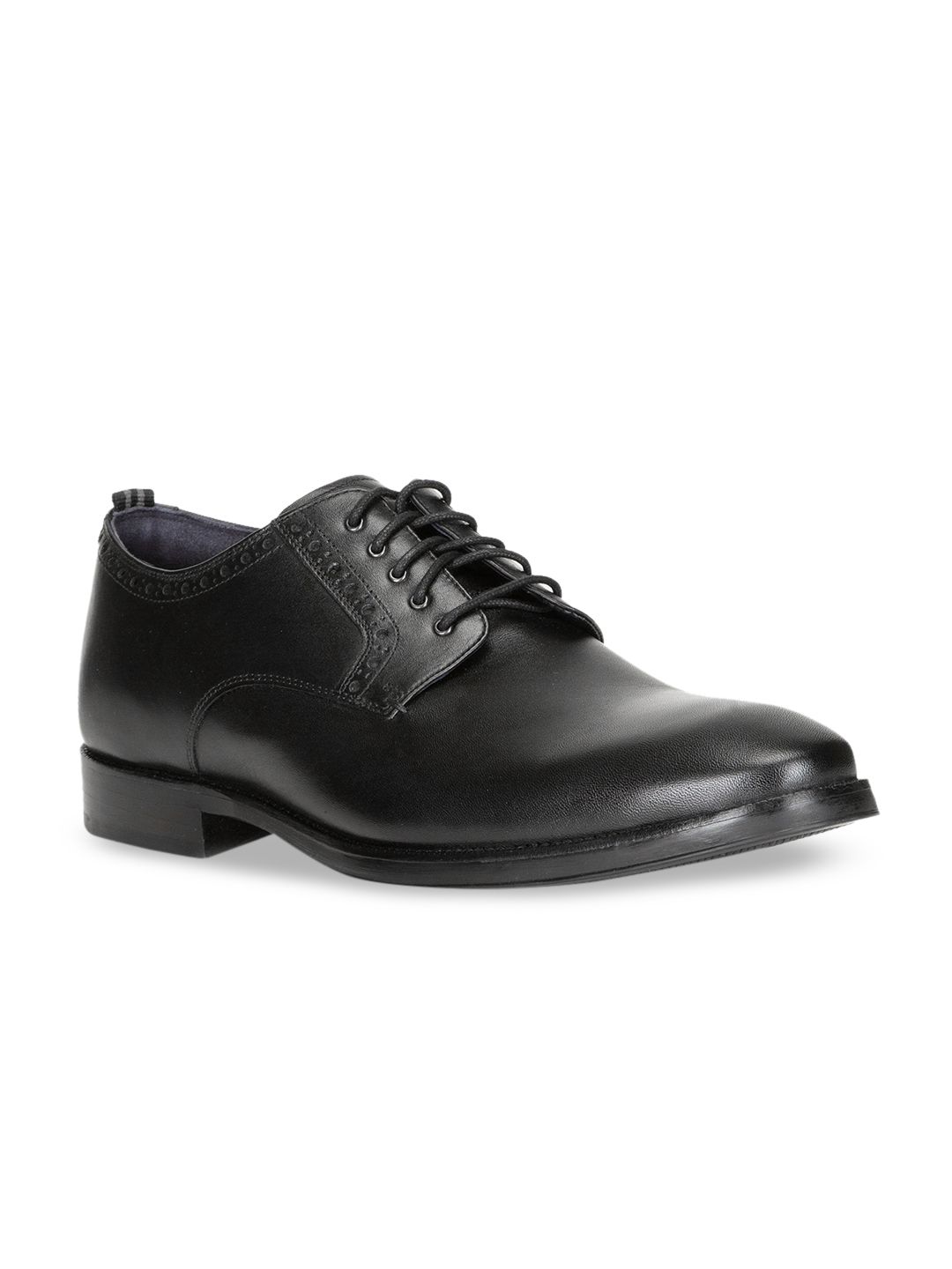 Cole Haan Men Black Grand 2.0 Leather Formal Derby Shoes