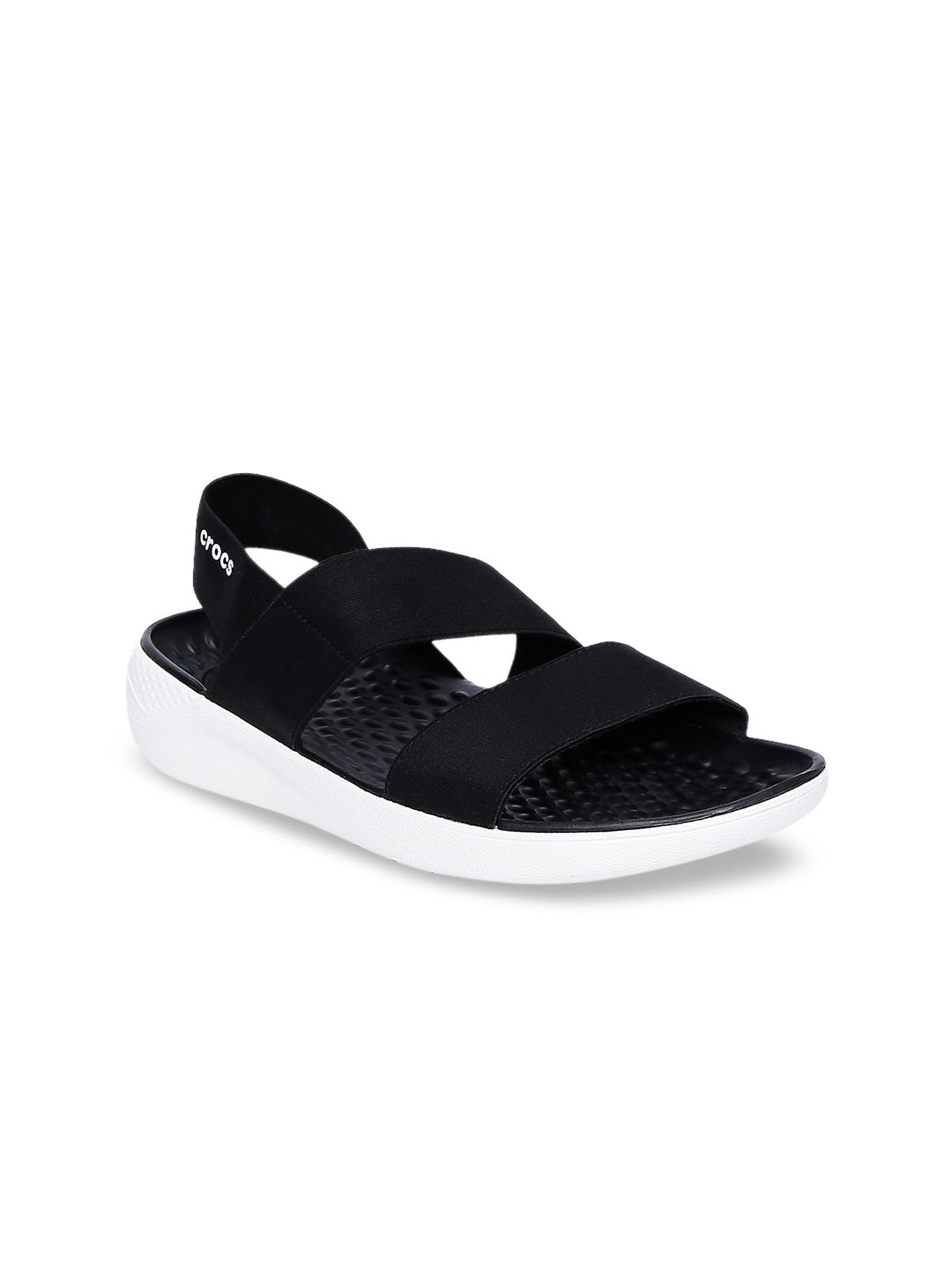 Crocs Literide  Women Black Solid Slip-On Price in India