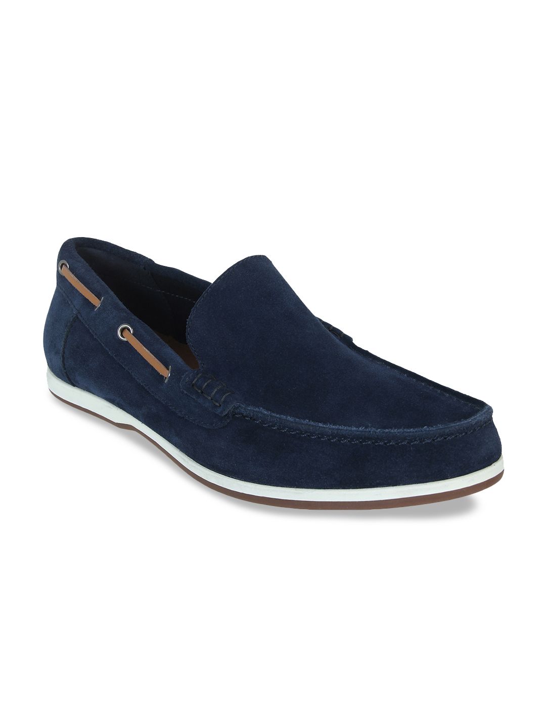 Clarks Men Blue Suede Boat Shoes