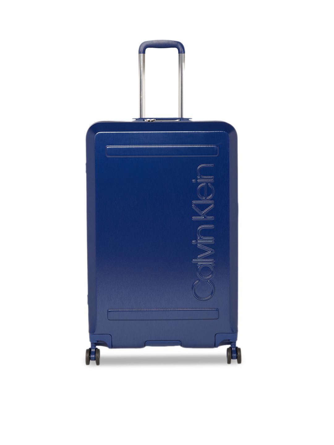 Calvin Klein Blue Soho 360-Degree Rotation Hard-Sided Large Trolley Suitcase Price in India