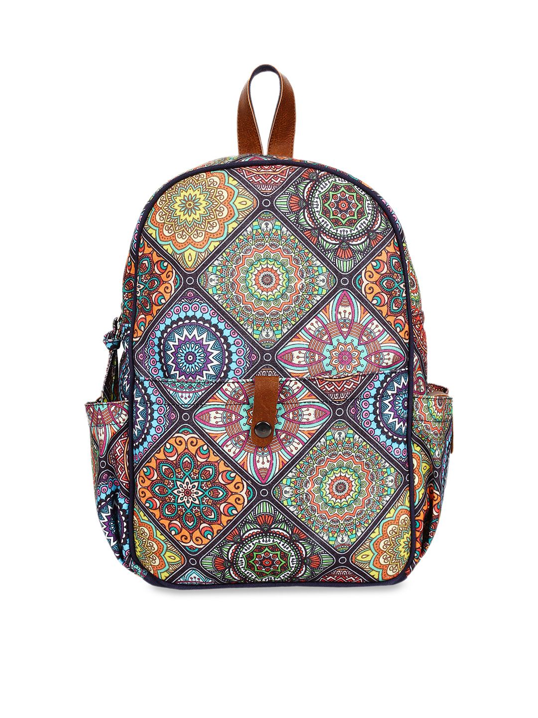 Anekaant Women Navy Blue & Pink Backpack Price in India