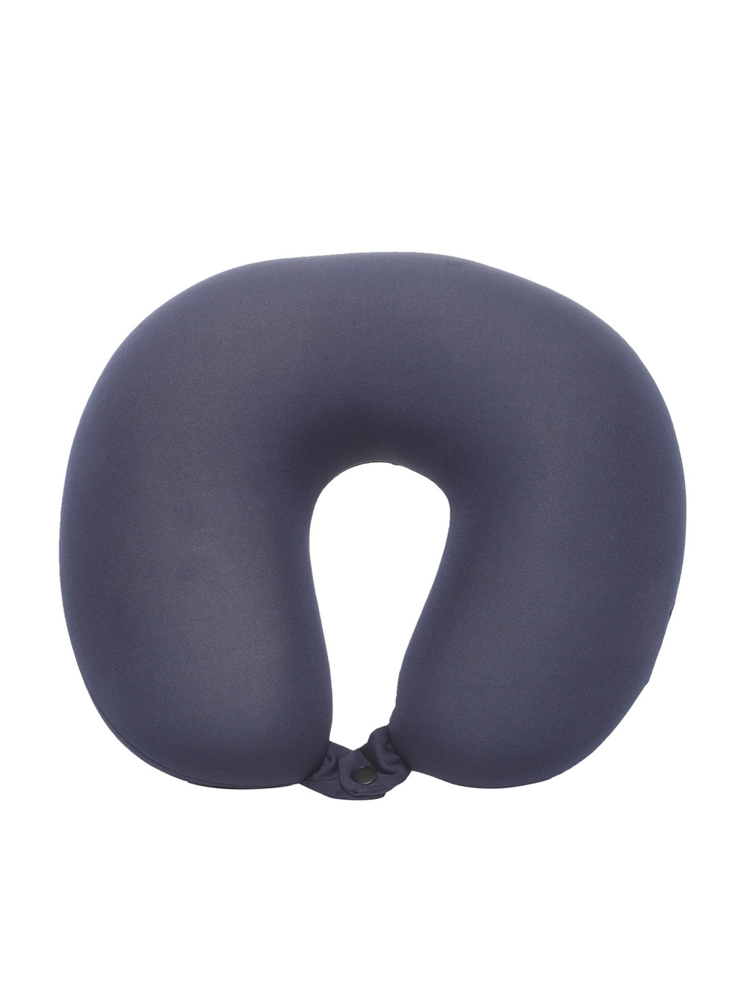 Teakwood Leathers Unisex Blue Solid Memory Foam Travel Neck Pillow Price in India