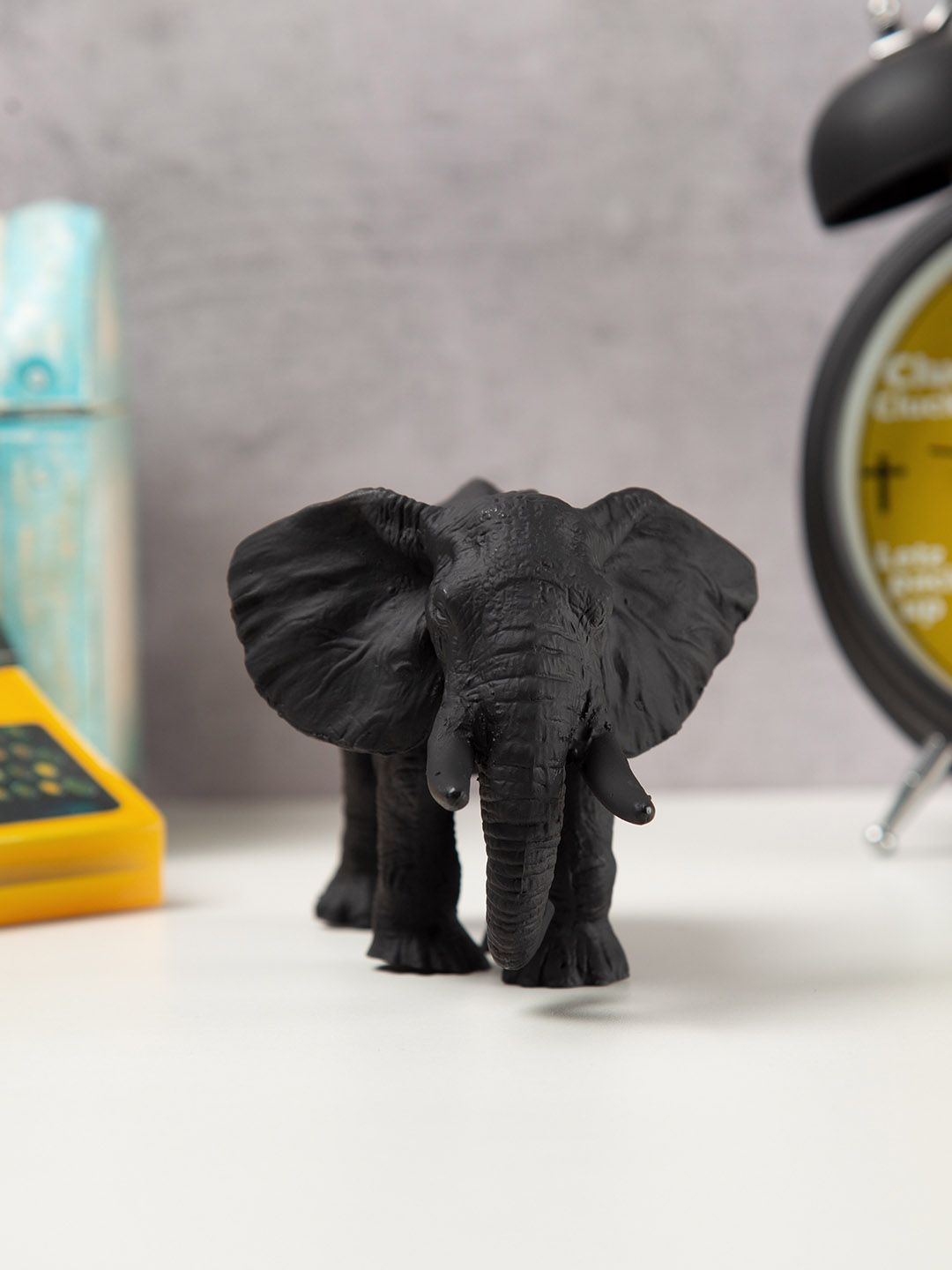 India Circus by Krsnaa Mehta Black Solid Baby Elephant Figurine Price in India