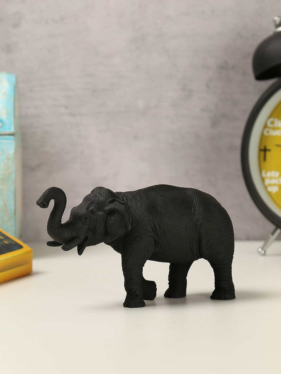 India Circus by Krsnaa Mehta Black Solid Baby Tusker Elephant Figurine Price in India