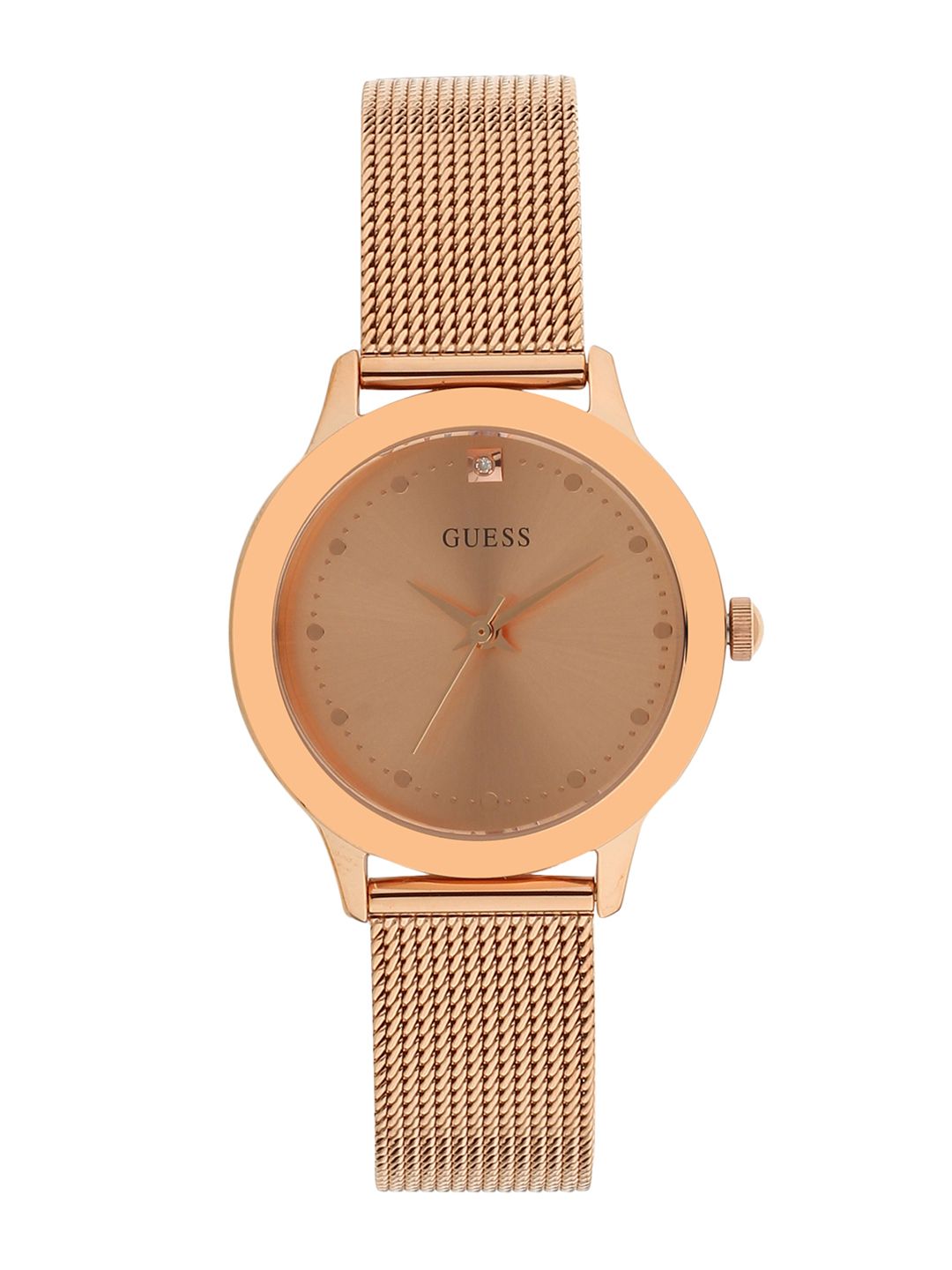 GUESS Women Rose Gold Analogue Watch W1197L6 Price in India