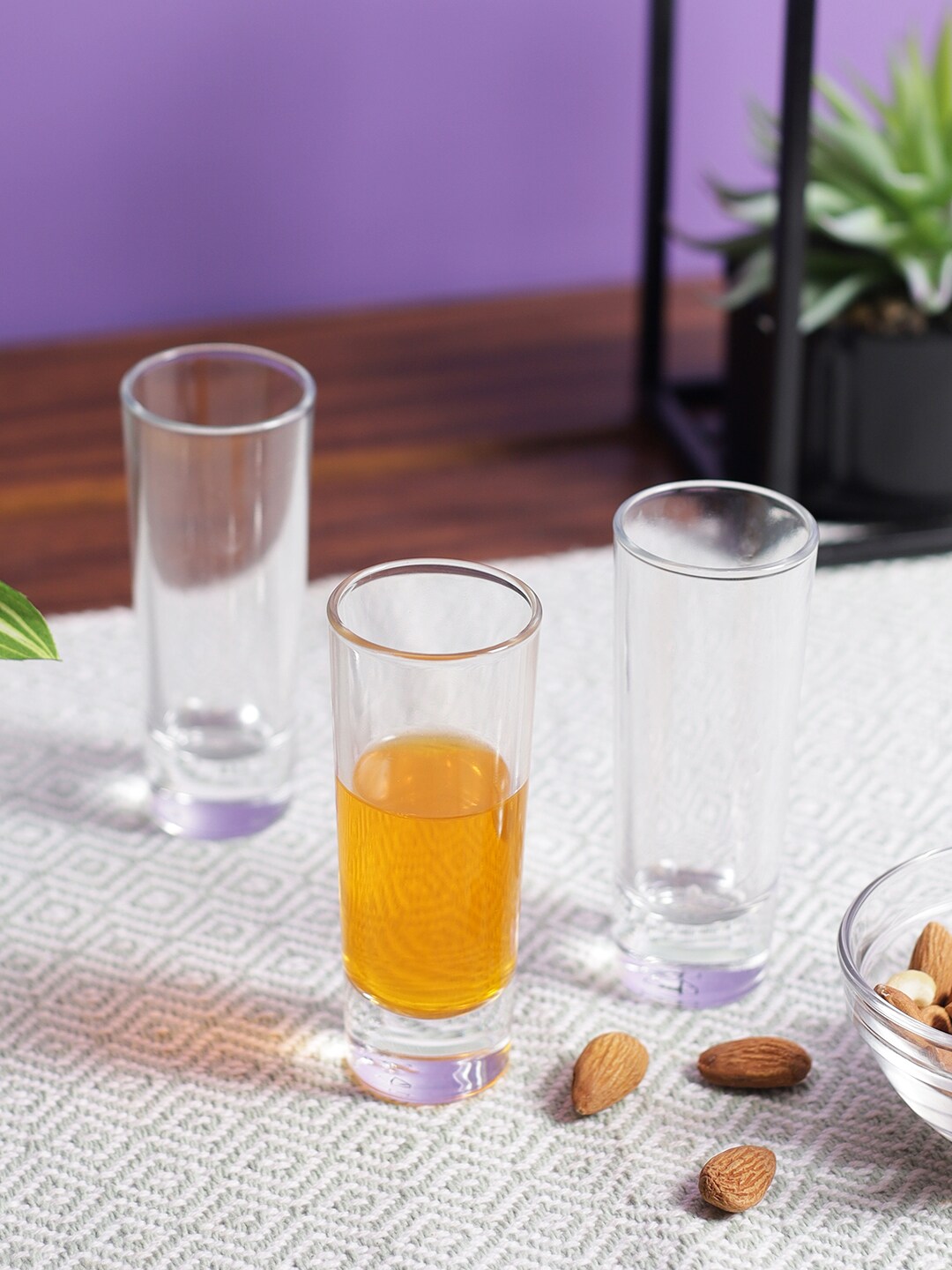 Uniglass Set Of 12 Transparent Solid Nikki Vodka Shot Glasses 70 ml each Price in India