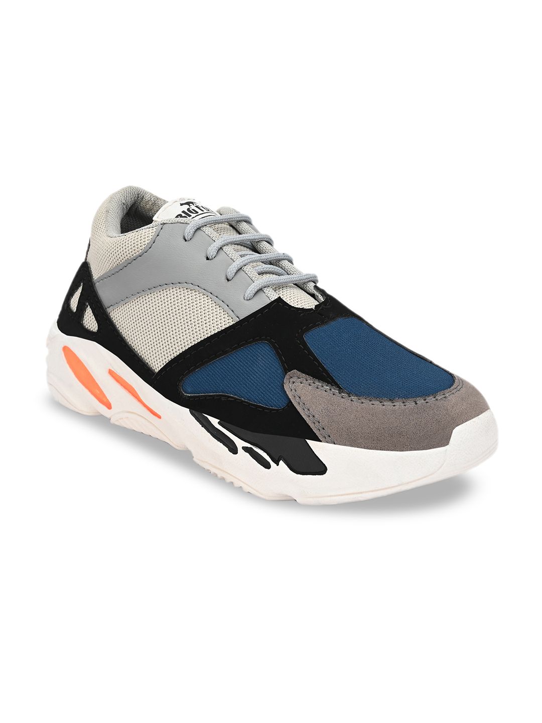 Big Fox Men Grey Colourblocked Sneakers