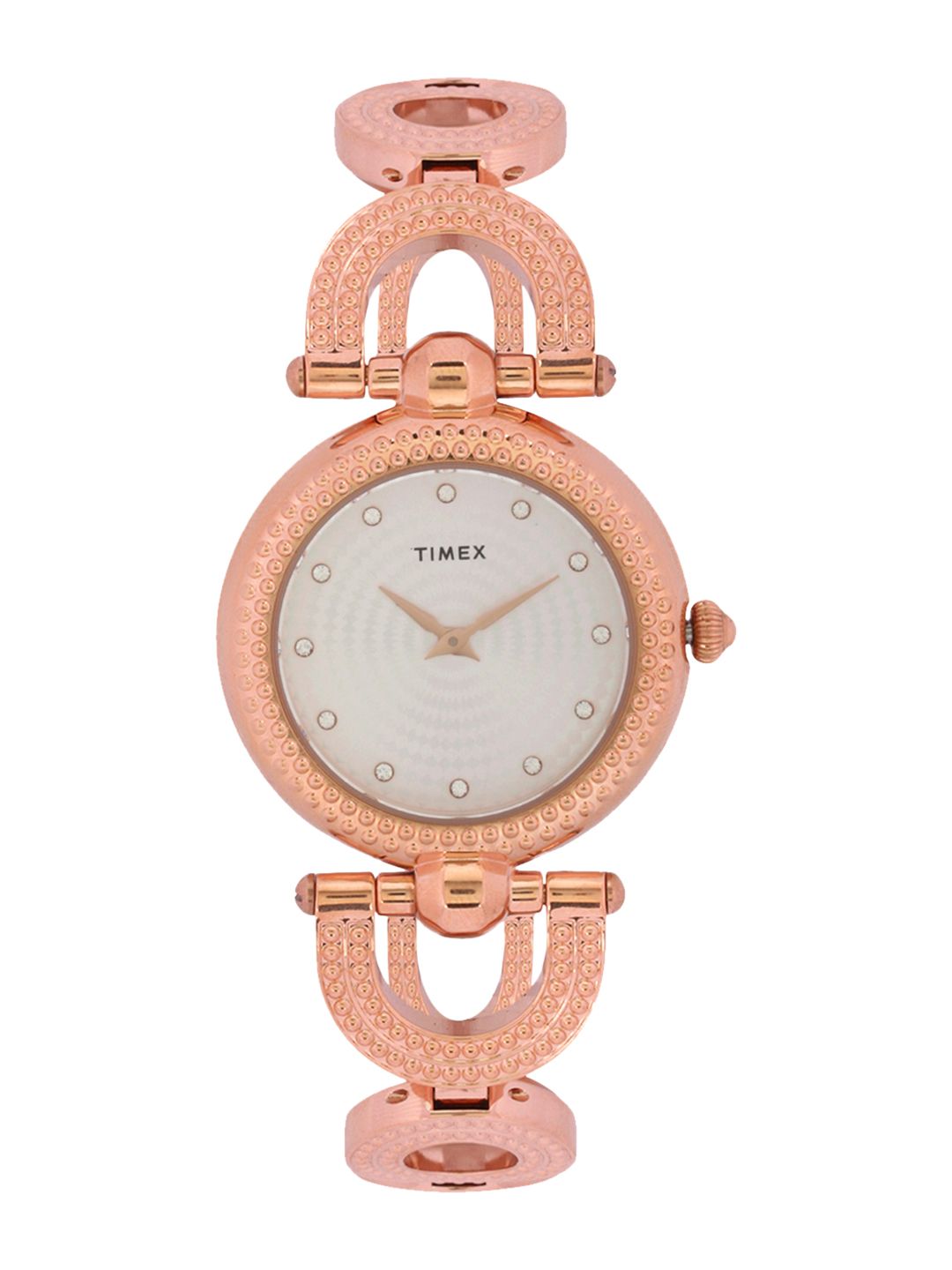 Timex Women Silver-Toned Analogue Watch TWEL14103 Price in India