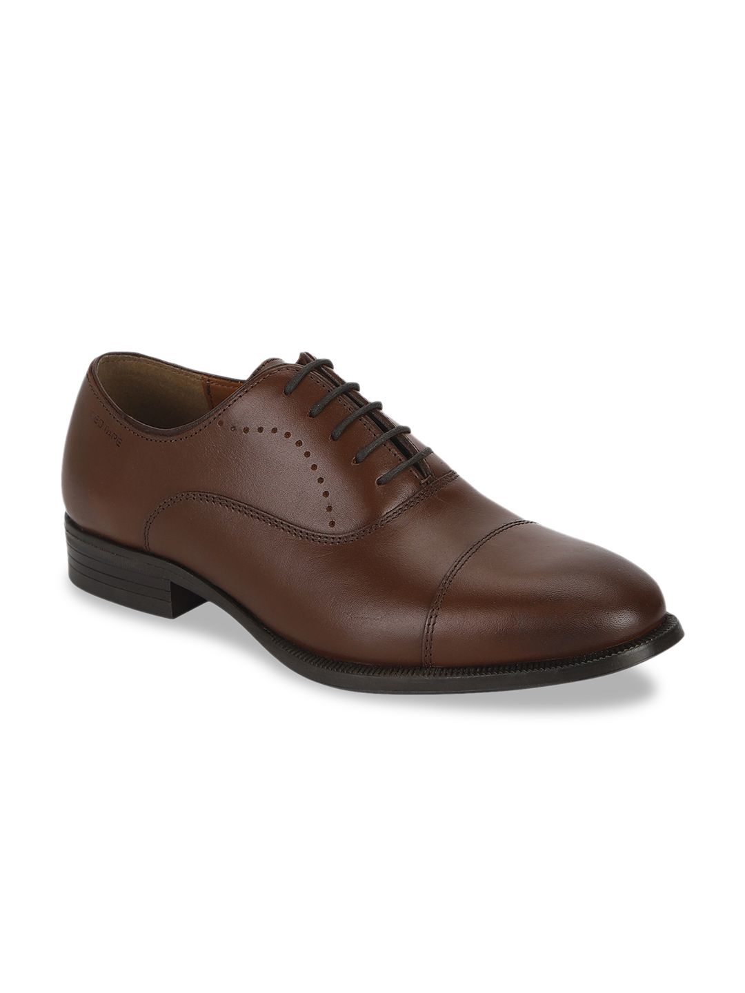 Red Tape Men Brown Solid Leather Formal Oxfords