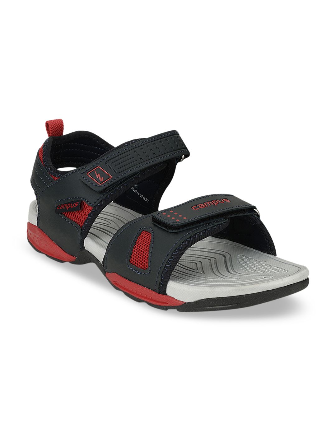 Campus Men Navy Blue & Red Sports Sandals