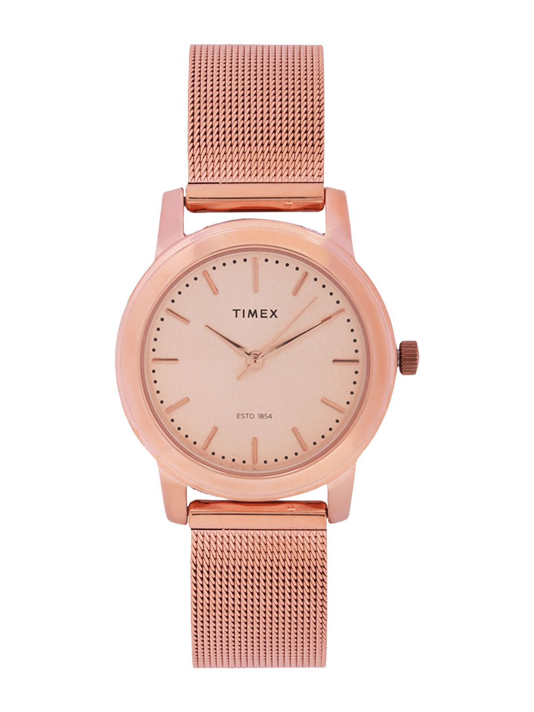 Timex Women Rose Gold-Toned Analogue Watch - TW000W111 Price in India