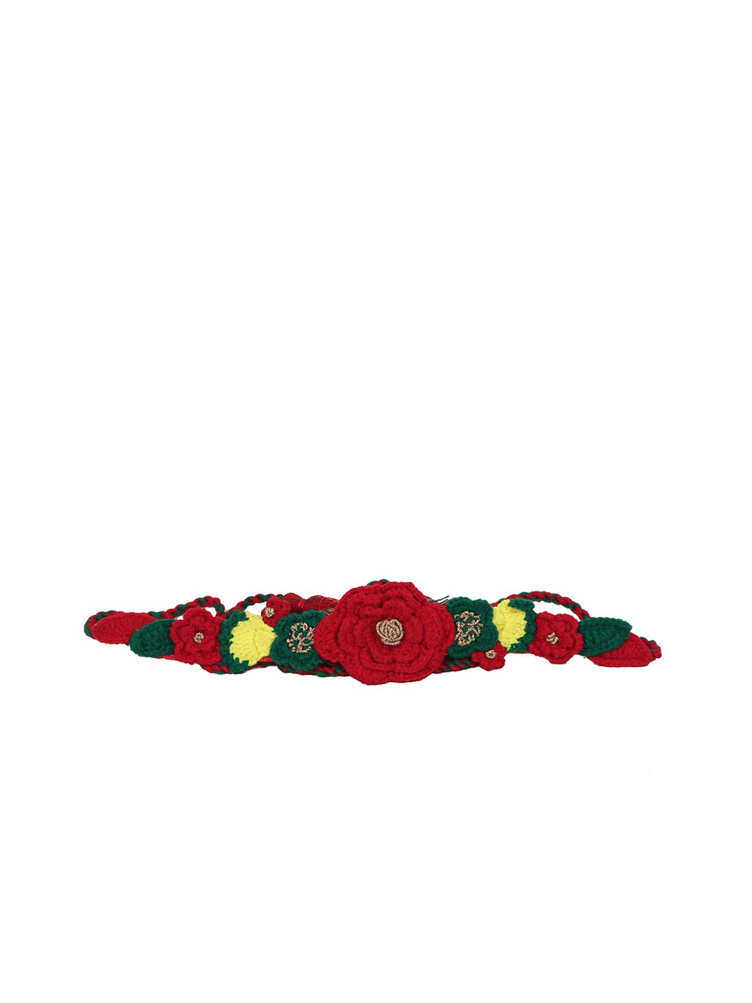 Diwaah Women Red & Green Embellished Belt Price in India