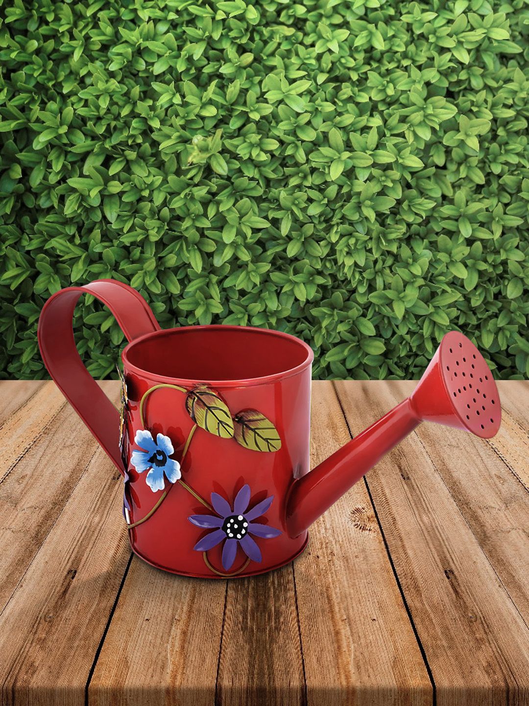 green girgit Red & Blue Floral Printed Garden Accessory Price in India