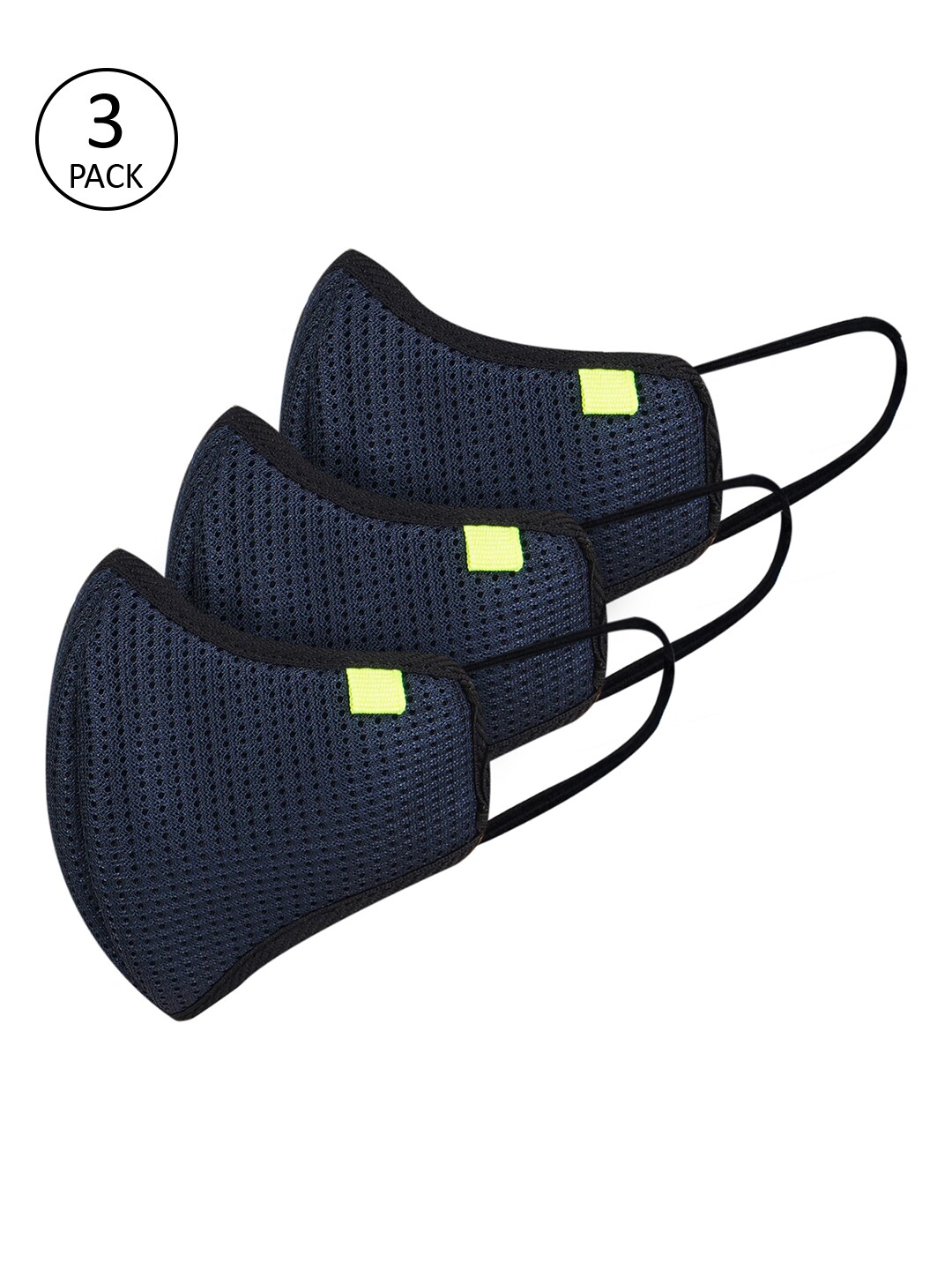 Marc Loire Unisex Pack of 3 Grey 5-layers Reusable Anti-Pollution Mask Price in India