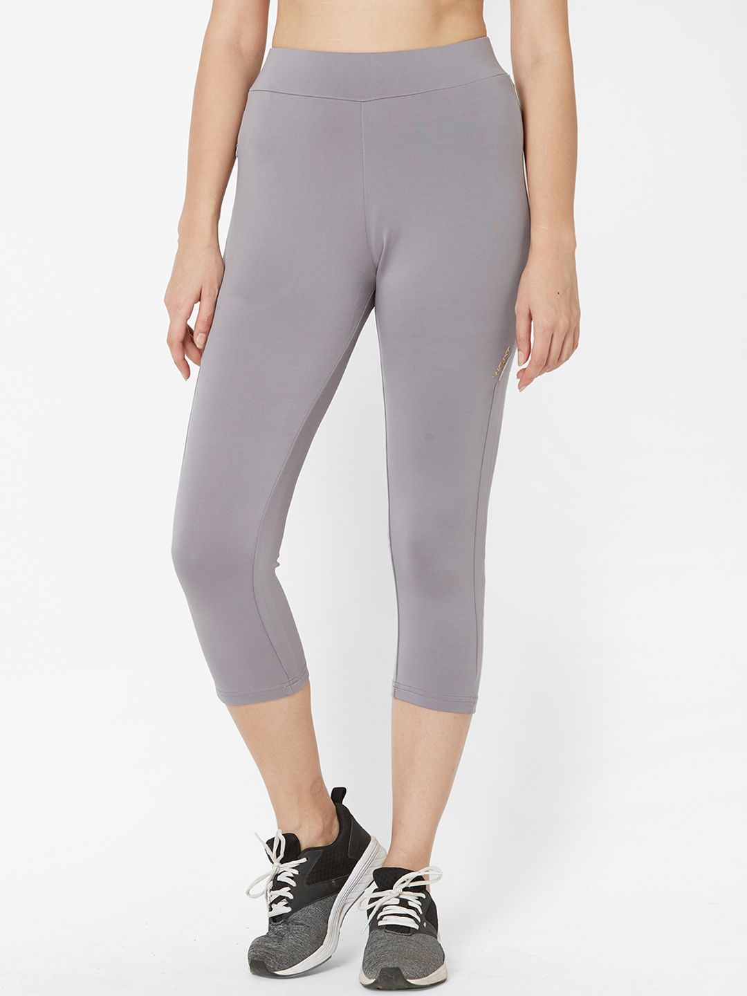 Sweet Dreams Women Grey Solid 3/4th Tights Price in India