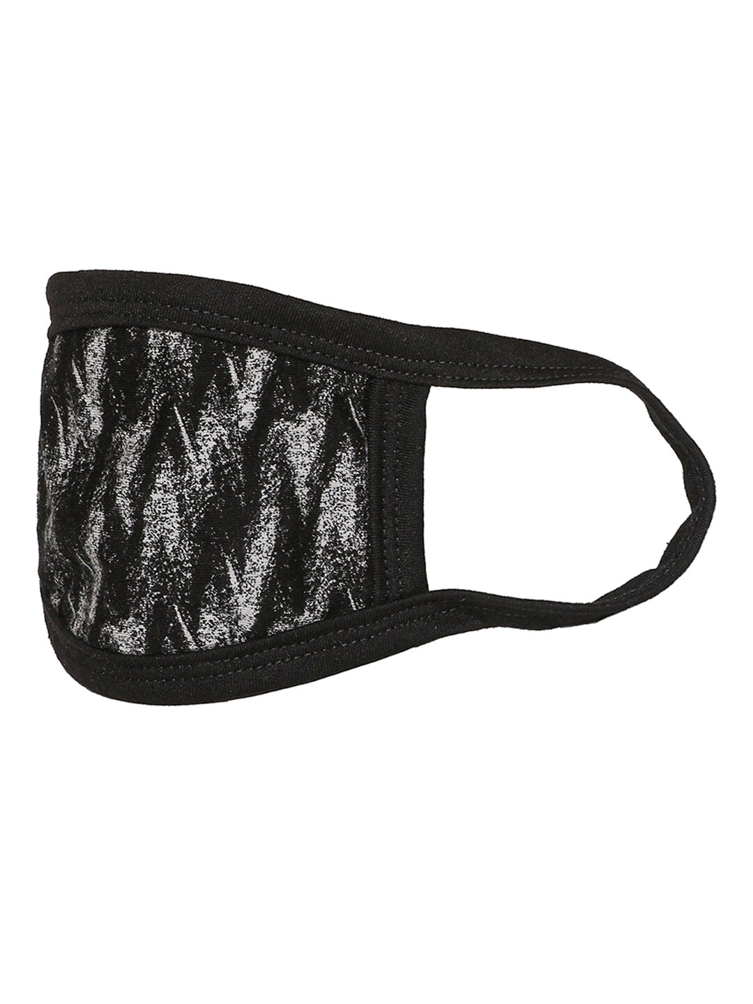 Skidlers Women Black Printed 2-Ply Reusable Cloth Masks Price in India