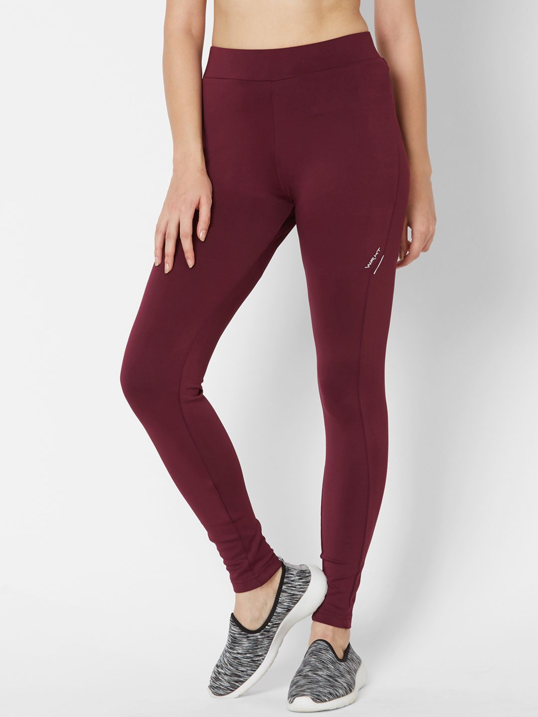 Sweet Dreams Women Maroon Solid Slim-Fit Tights Price in India