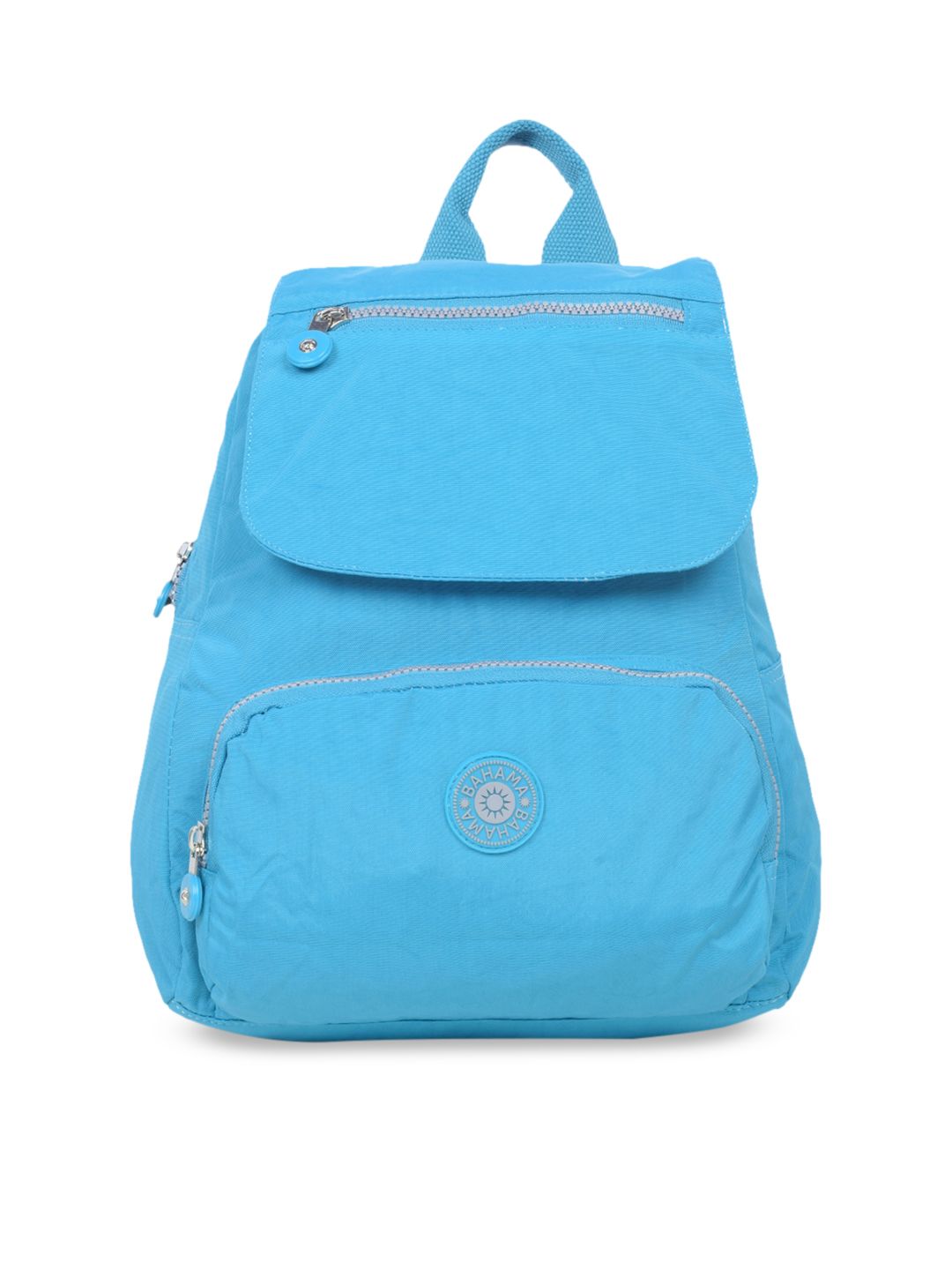 BAHAMA Crinkle Range Blue Solid Backpack Price in India
