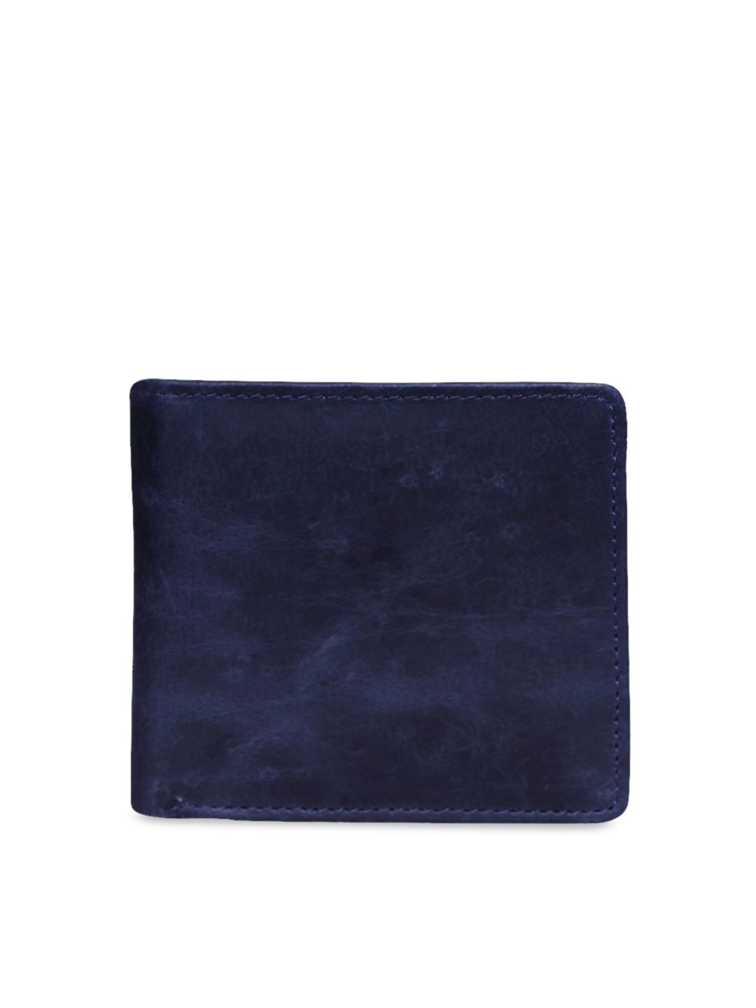 Spice Art Women Navy Blue Textured Two Fold Wallet Price in India