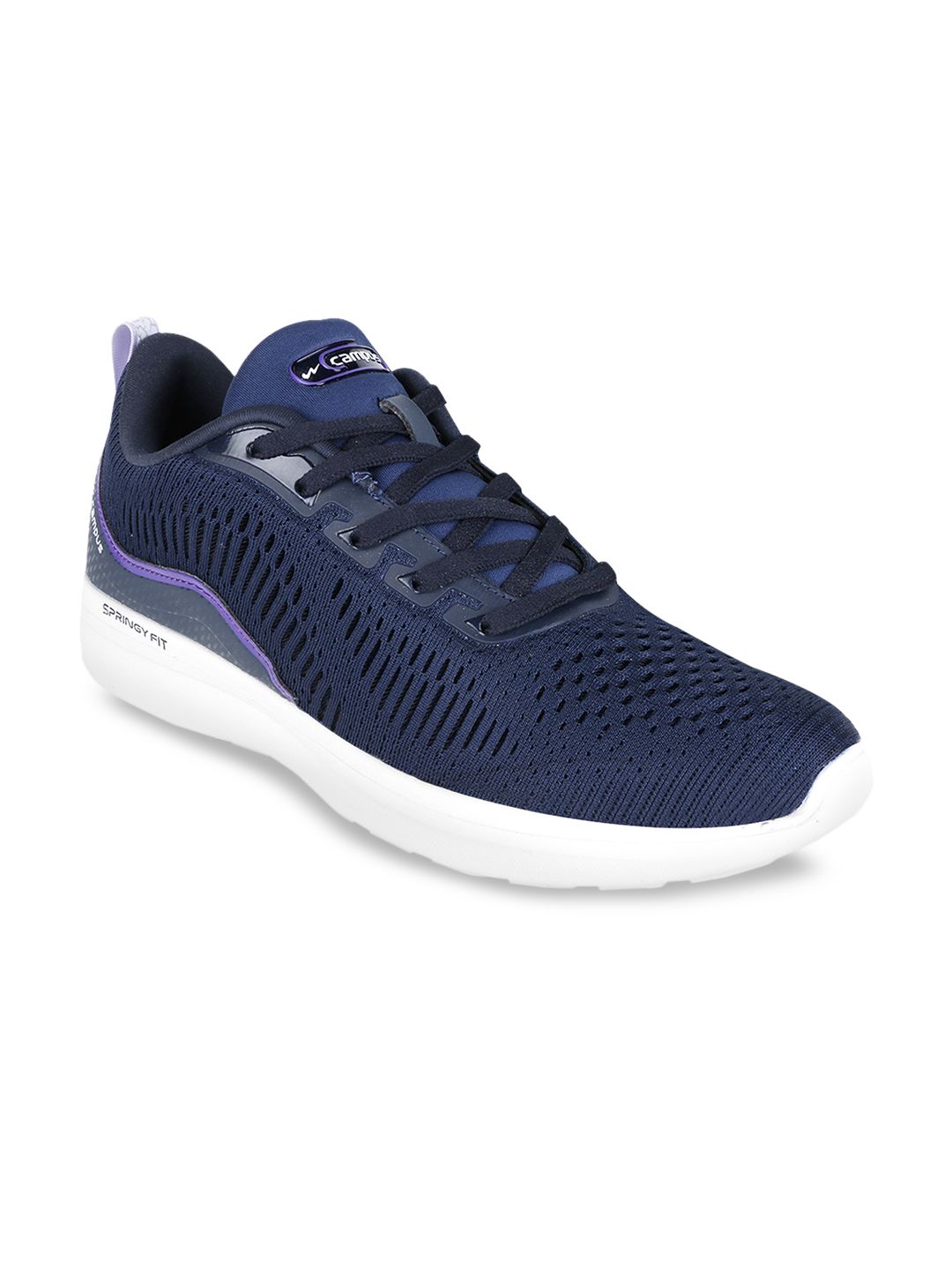 Campus Women Navy Blue Mesh Running Shoes Price in India