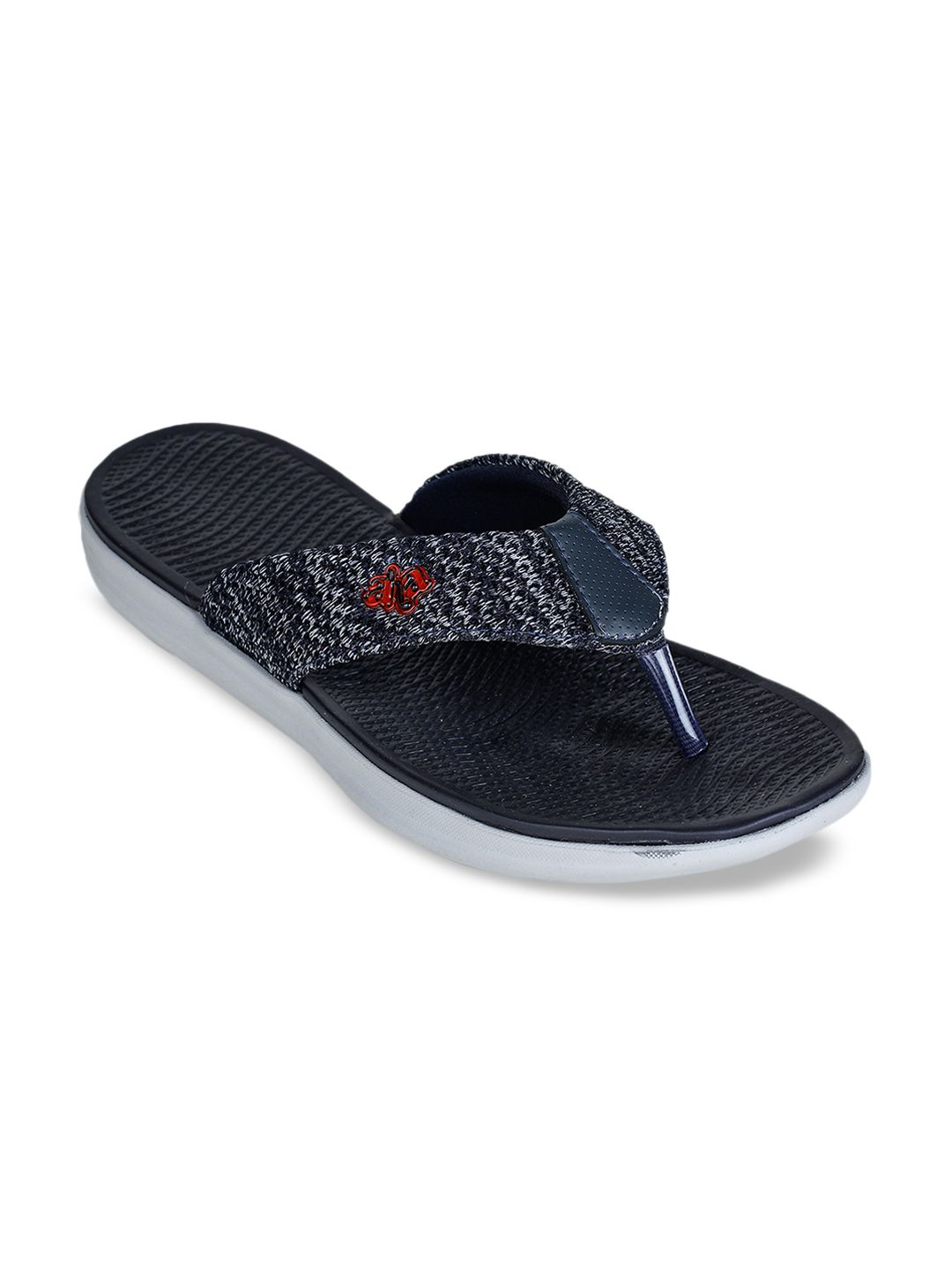 Liberty Women Navy Blue Solid Thong Flip-Flops Price in India