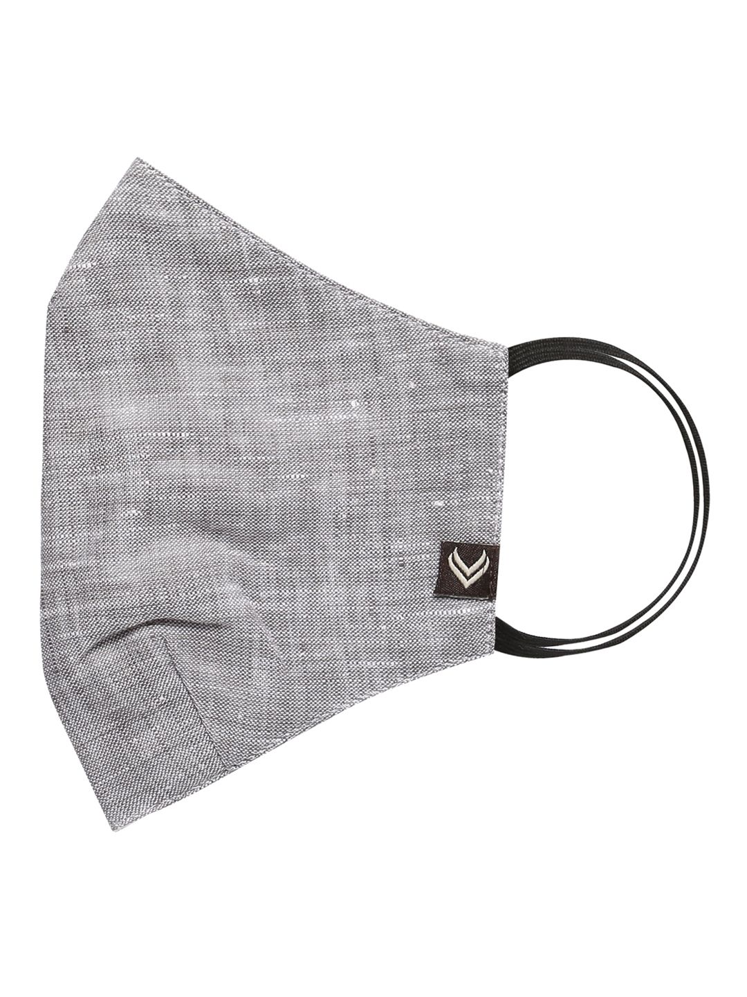 Linen Club Unisex Grey 3 Ply Reusable Protective Outdoor Mask Price in India