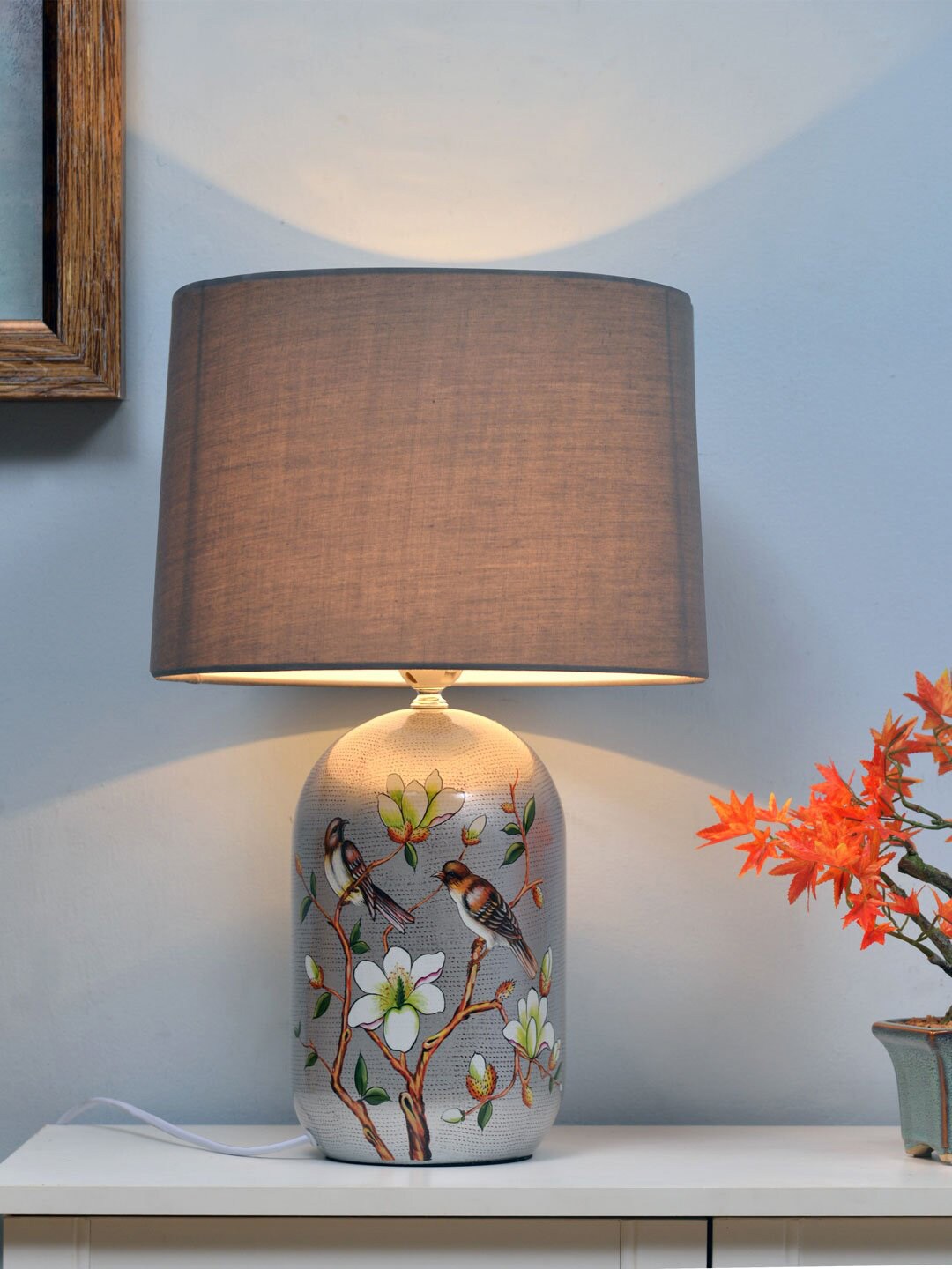 Athome by Nilkamal Mauve PARADISE Table Top Lamp Price in India