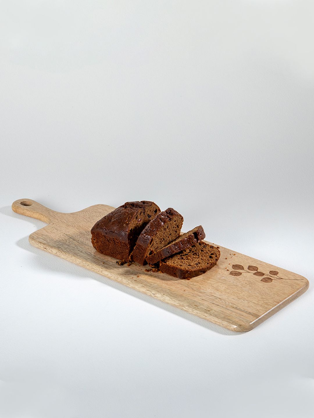 ellementry Brown Solid Wooden Cheese Board Price in India