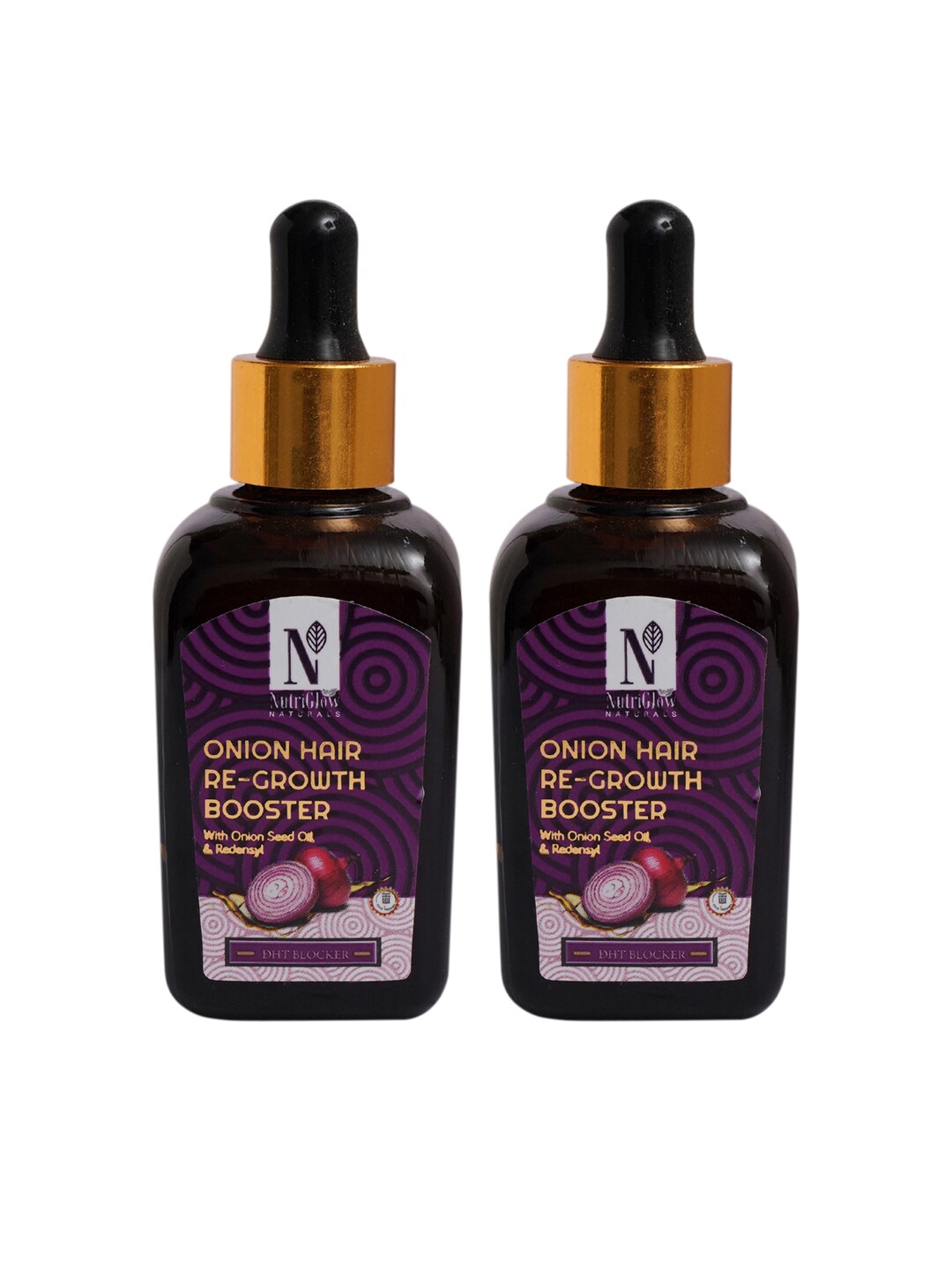 NutriGlow NATURAL's Pack of 2 Onion Hair Re-growth Booster (2 X 50ml) Price in India