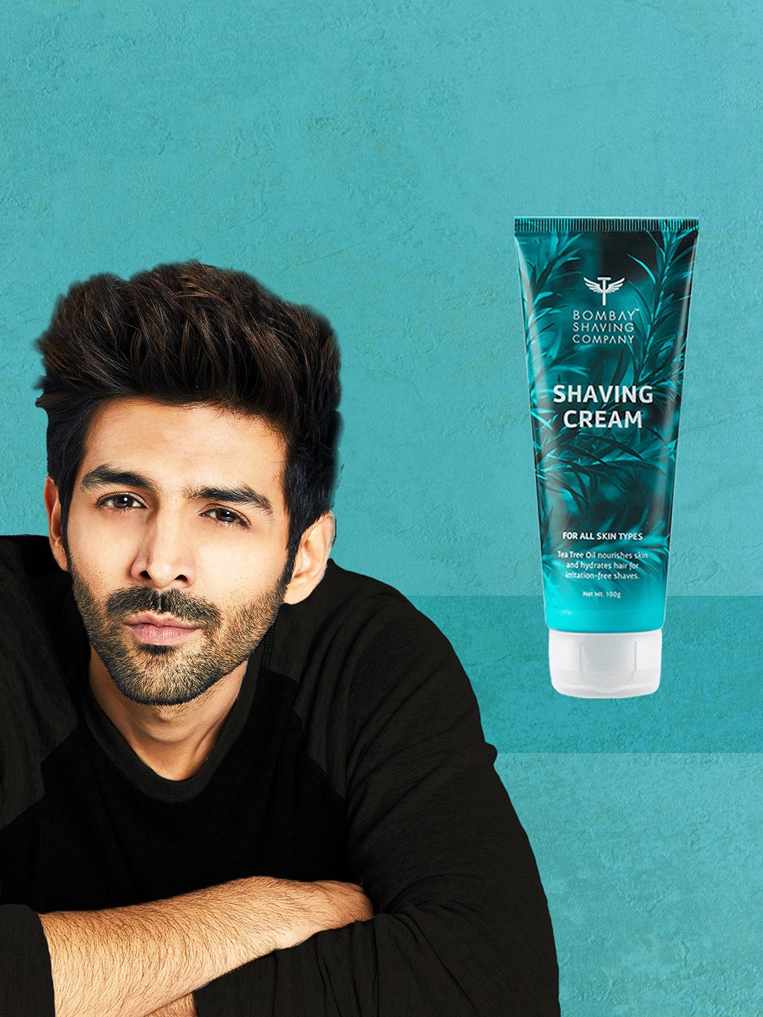 Bombay Shaving Company Men Shaving Cream with Aloe Vera & Menthol Extracts - 100 g