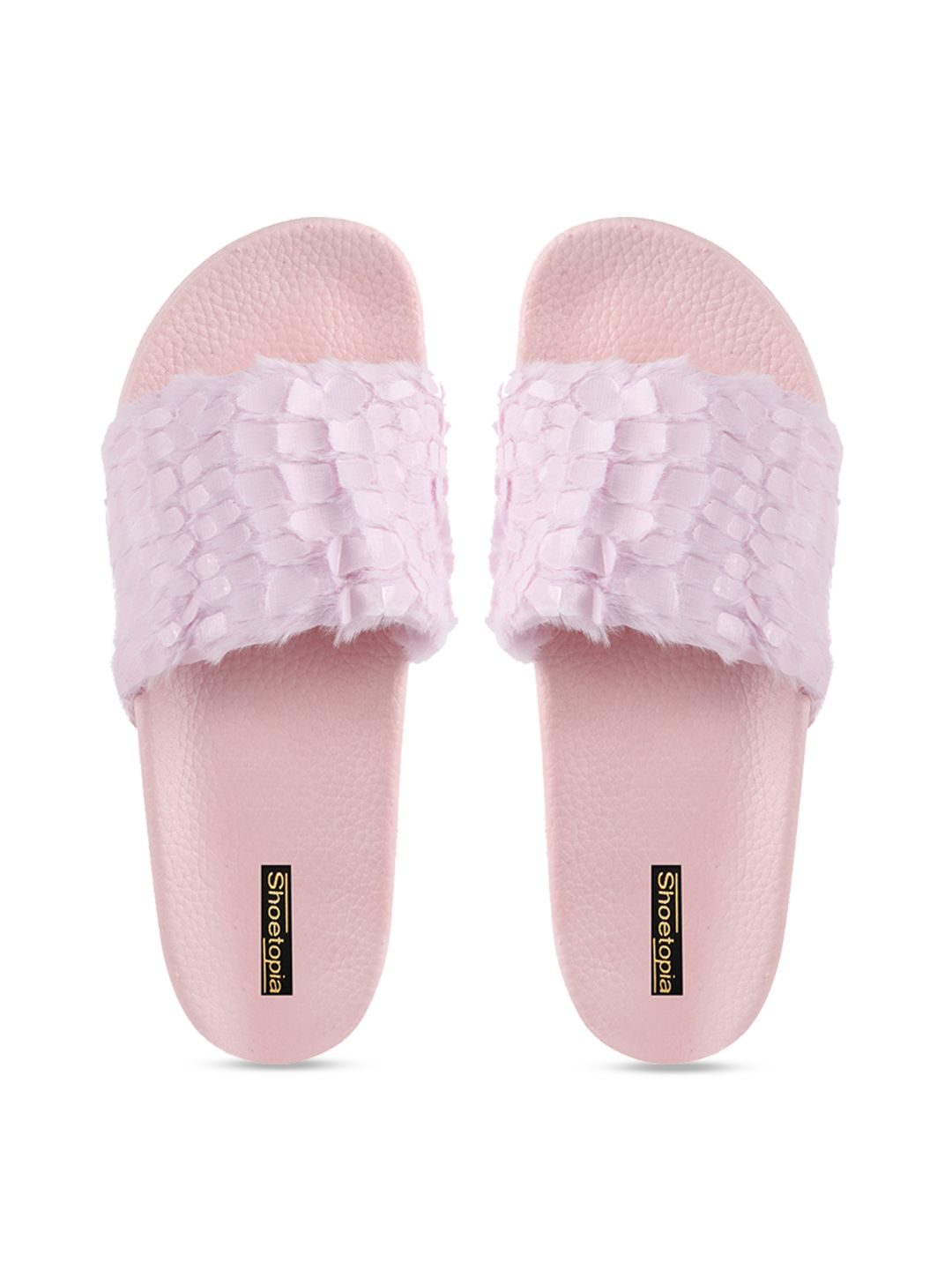 Shoetopia Women Pink Solid Room Slippers Price in India