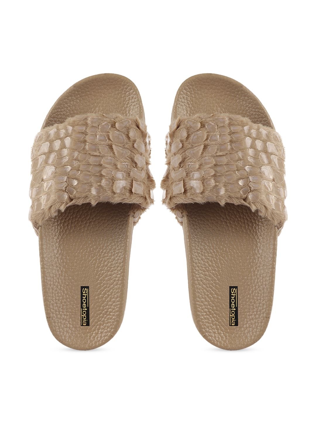 Shoetopia Women Brown Solid Room Slippers Price in India