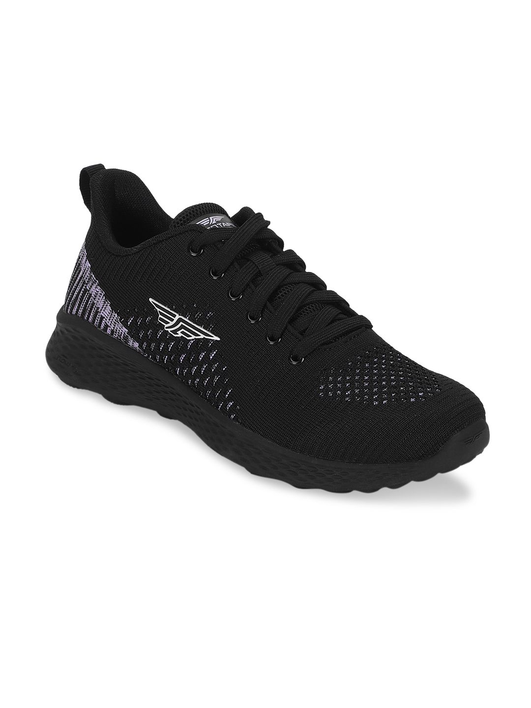 Red Tape Women Black Mesh Walking Shoes Price in India