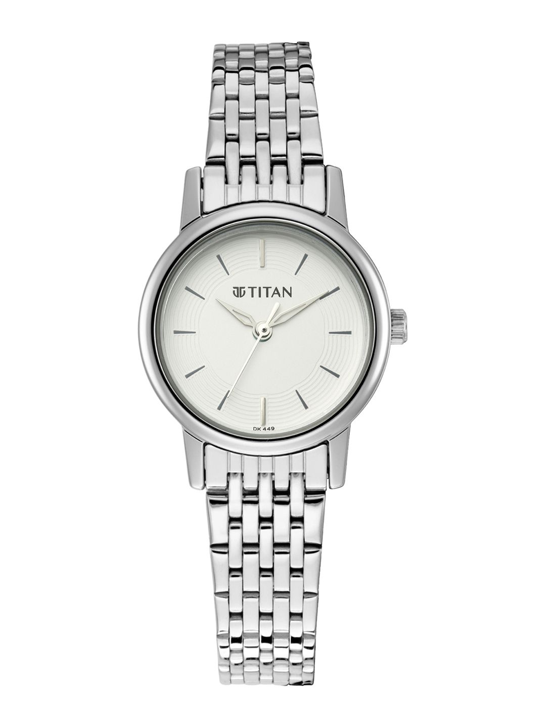 Titan Women White & Silver Analogue Watch 2593SM04 Price in India