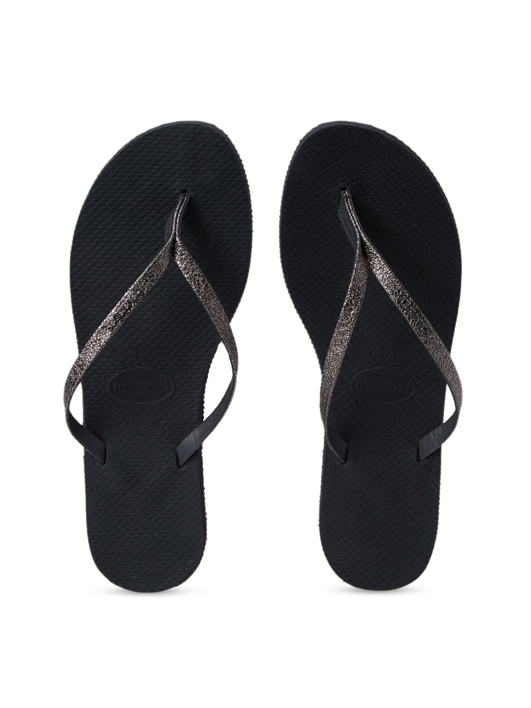 Havaianas Women Grey Solid Thong Flip-Flops