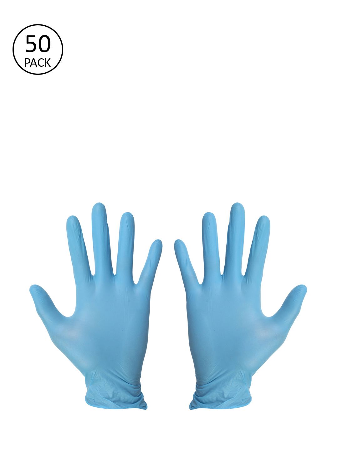 LONDON FASHION hob Unisex Pack Of 50 Blue Solid Surgical Disposable Hand Gloves Price in India