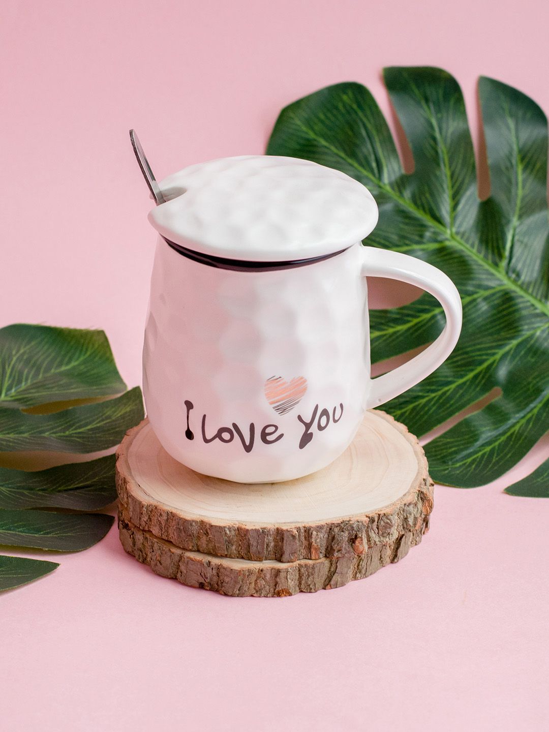 Art Street Unisex White I Love You Printed Ceramic Coffee Mug Price in India