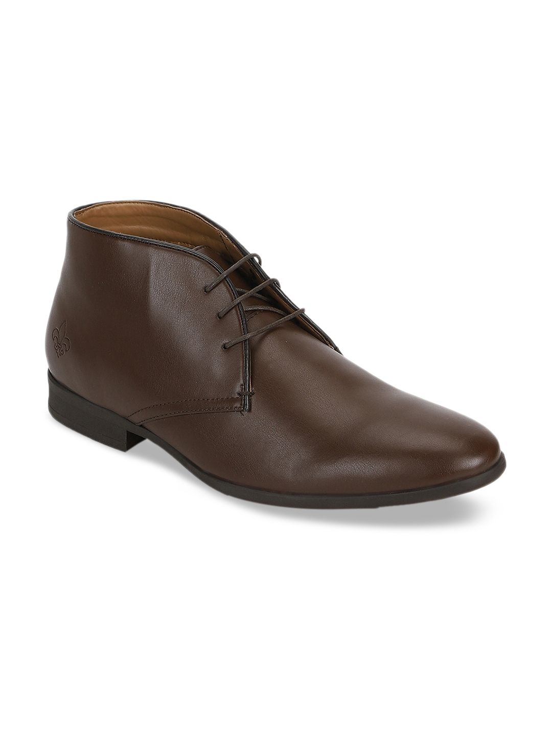 Bond Street By Red Tape Men Brown Solid Formal Boots
