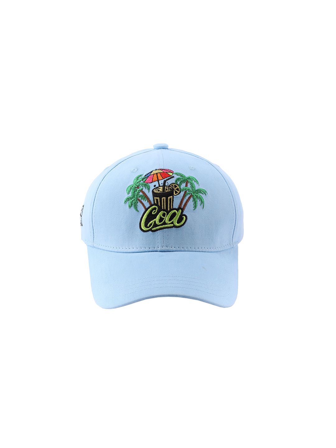 Cap Shap Unisex Blue Embroidered Baseball Cap Price in India