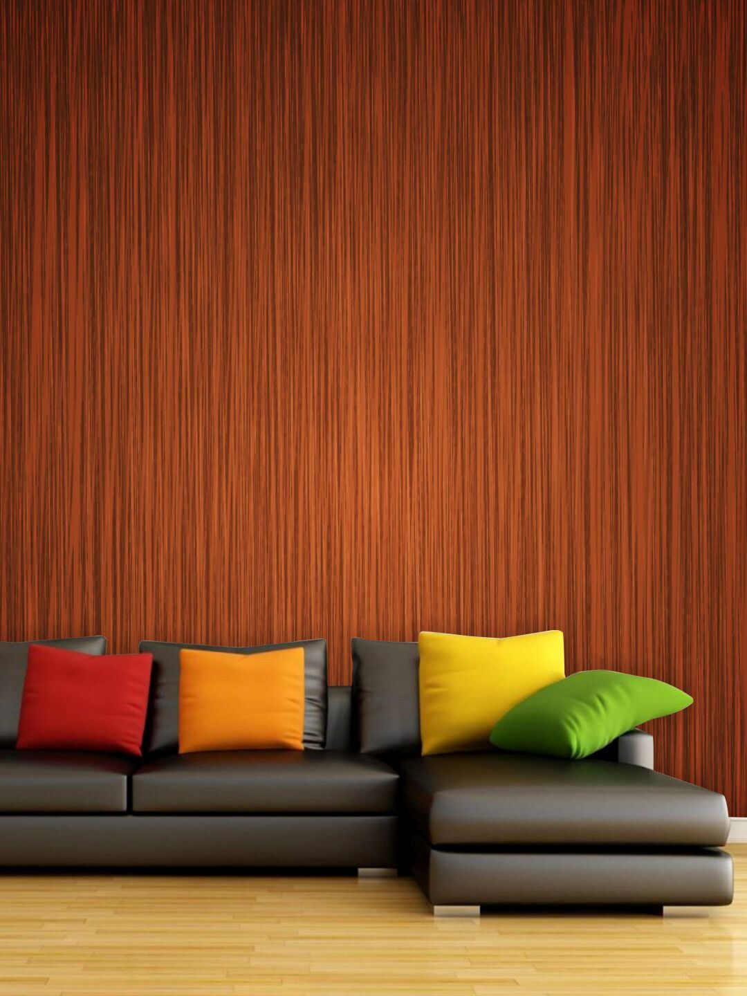 PAPER PLANE DESIGN Brown Abstract Waterproof Vinyl Wallpaper Price in India